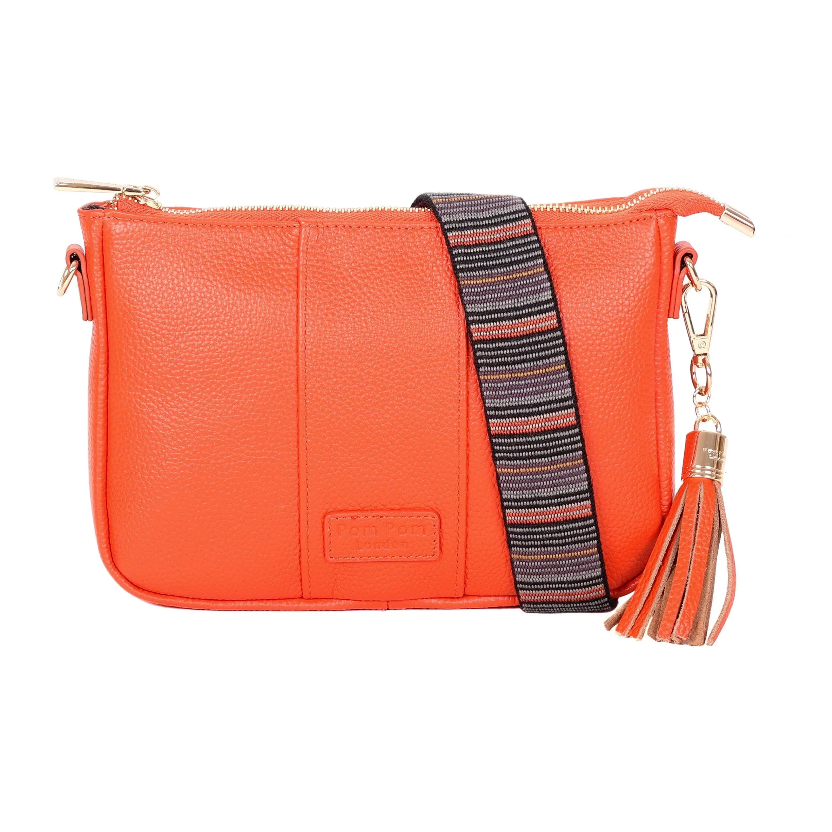 Pom Pom London City Slim Bag Orange Spice - Image 2
