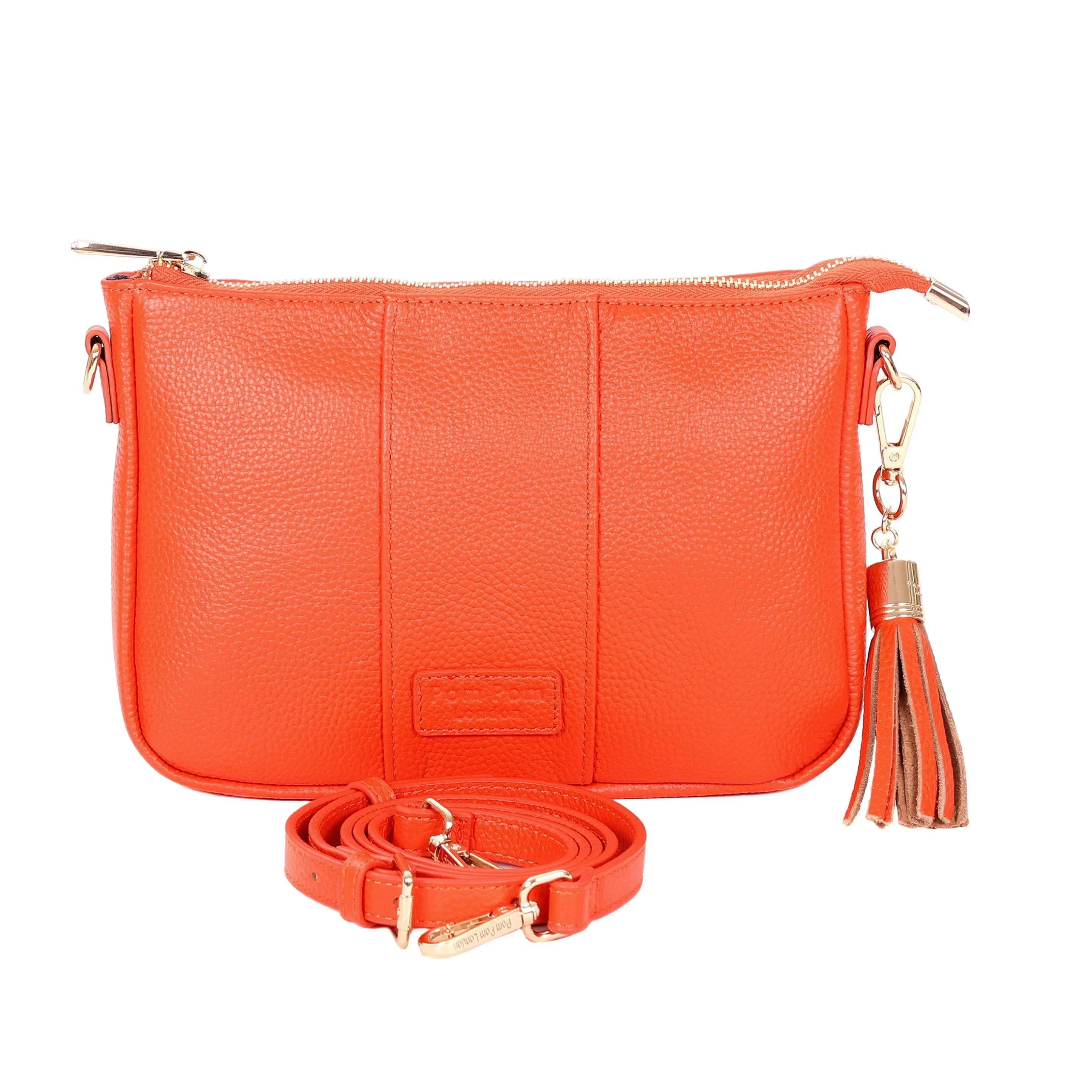 Pom Pom London City Slim Bag Orange Spice - Image 3