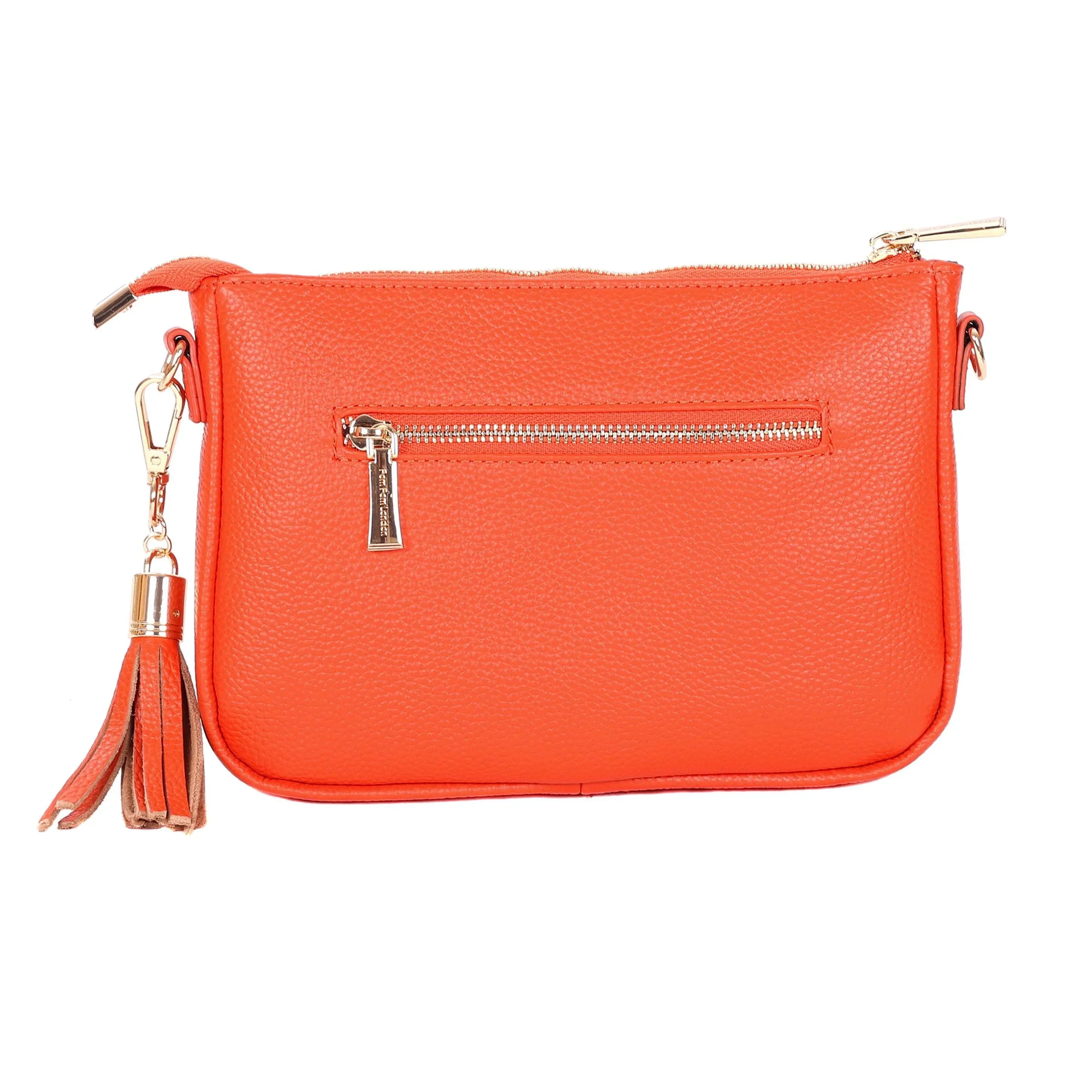 Pom Pom London City Slim Bag Orange Spice - Image 4