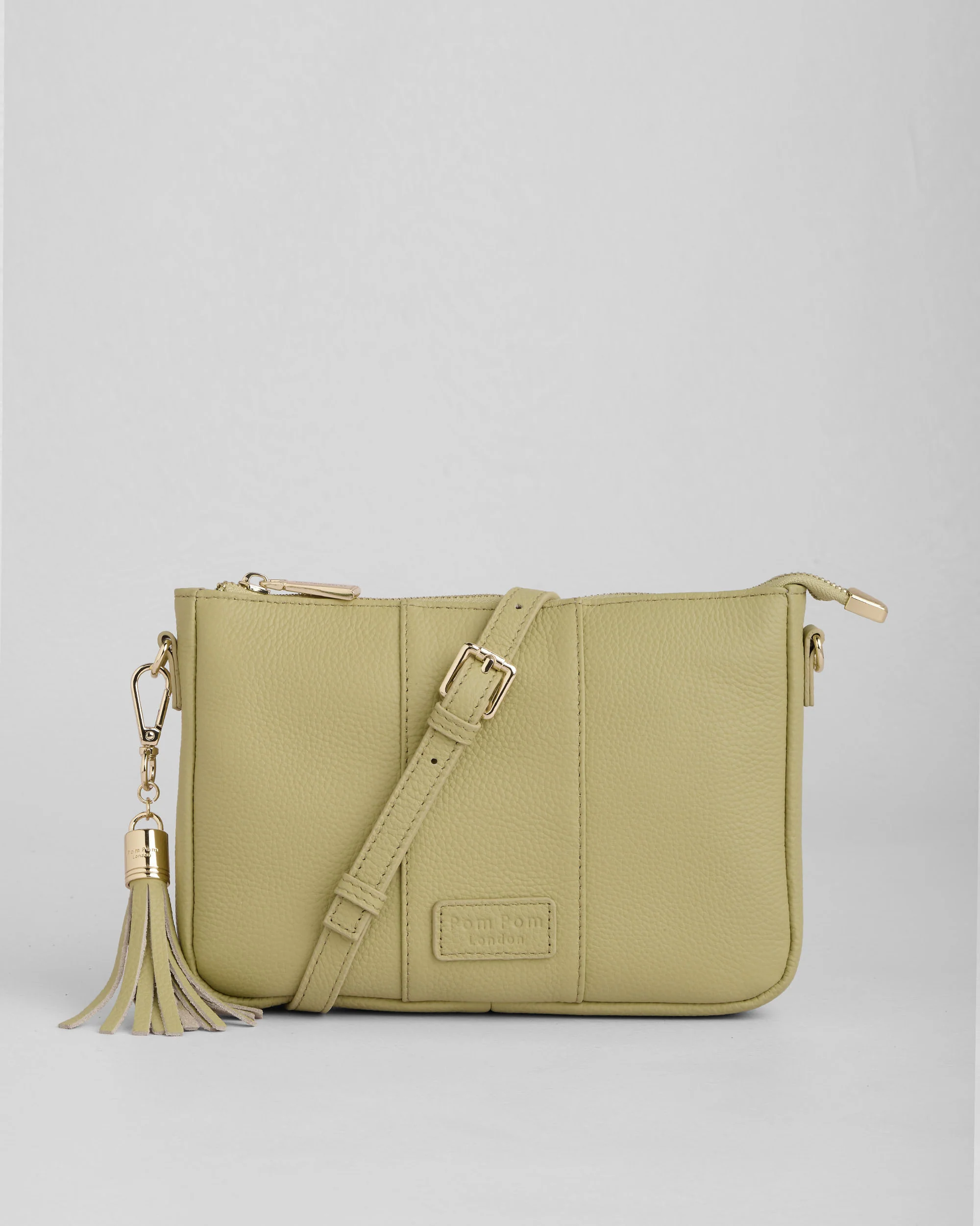 Pom Pom London City Slim Bag Pale Fern - Image 4