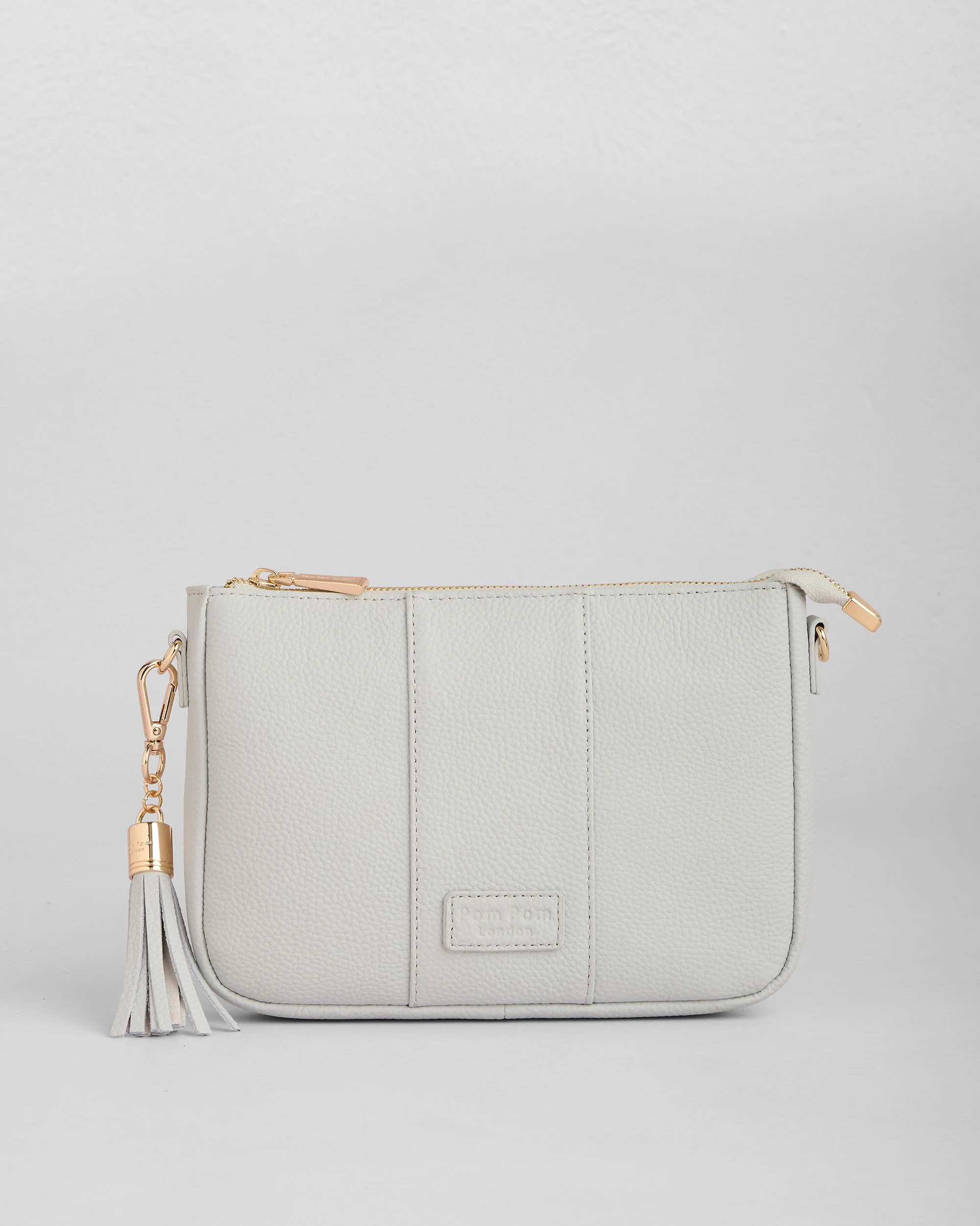 Pom Pom London City Slim Bag Salt Grey
