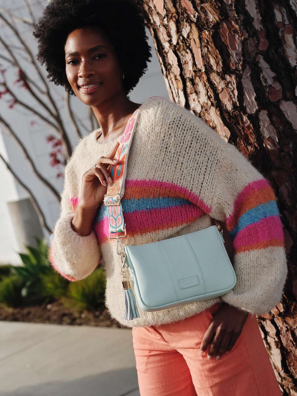 Pom Pom London City Slim Bag Spearmint - Image 2