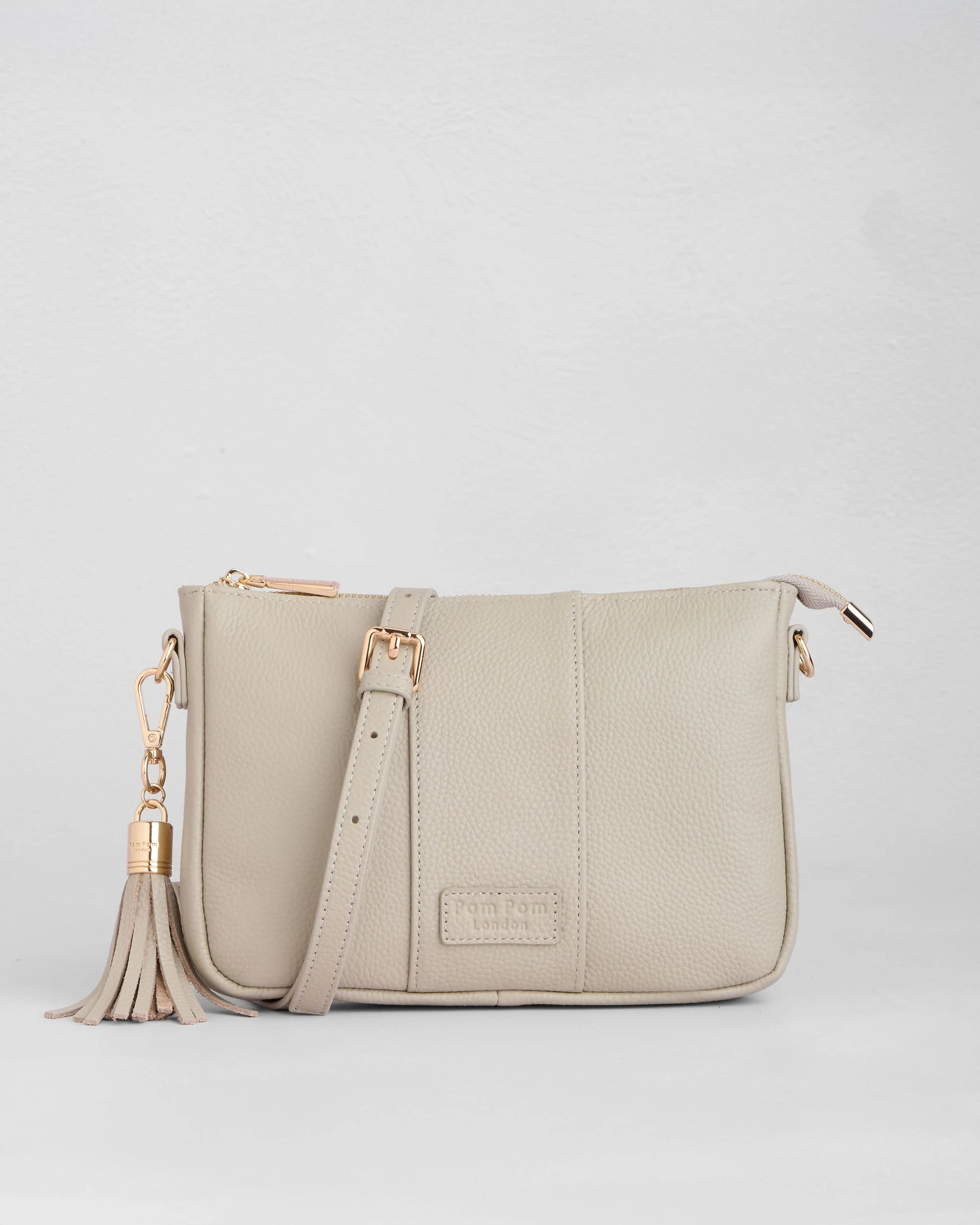 Pom Pom London City Slim Bag Stone - Image 4