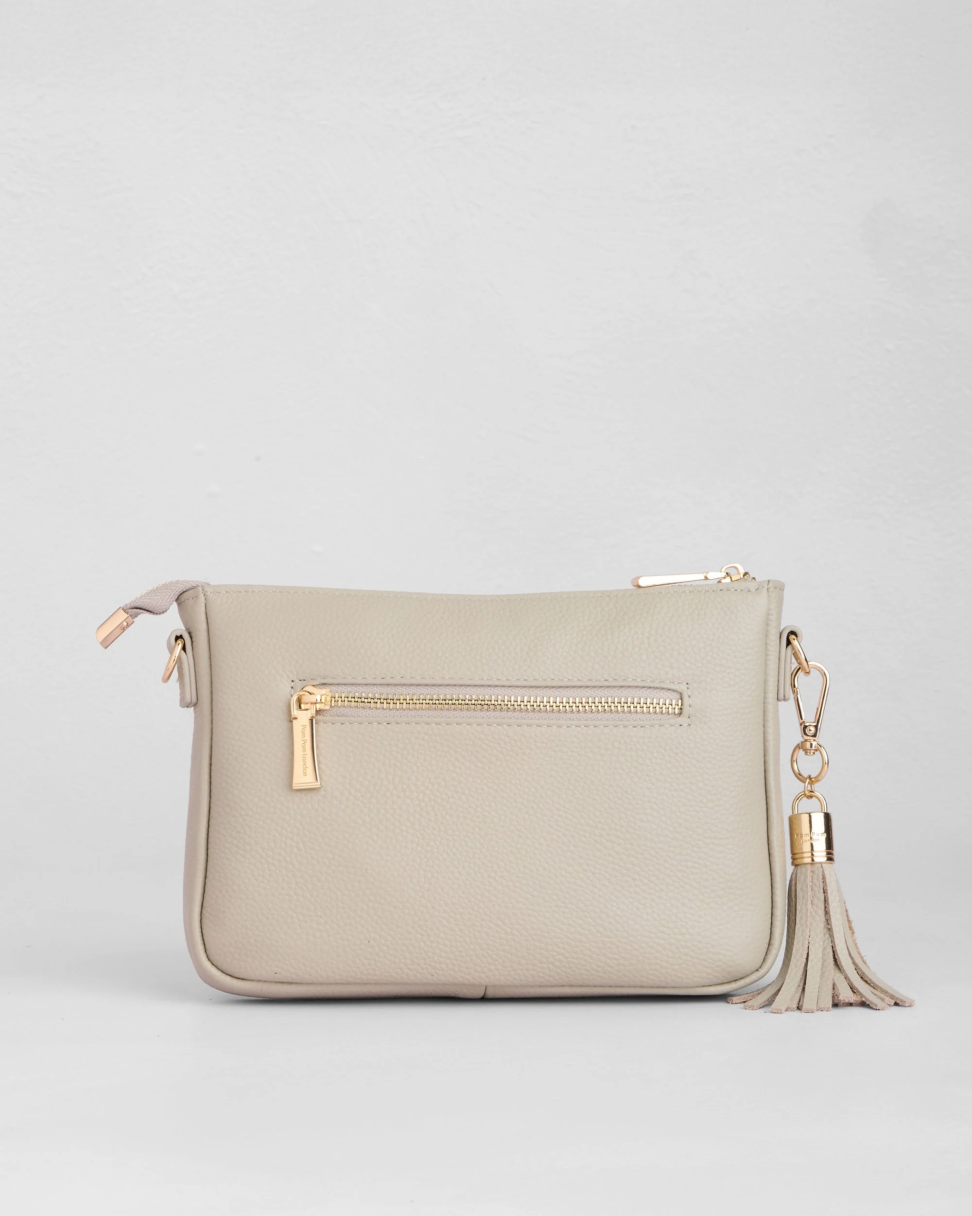 Pom Pom London City Slim Bag Stone - Image 5