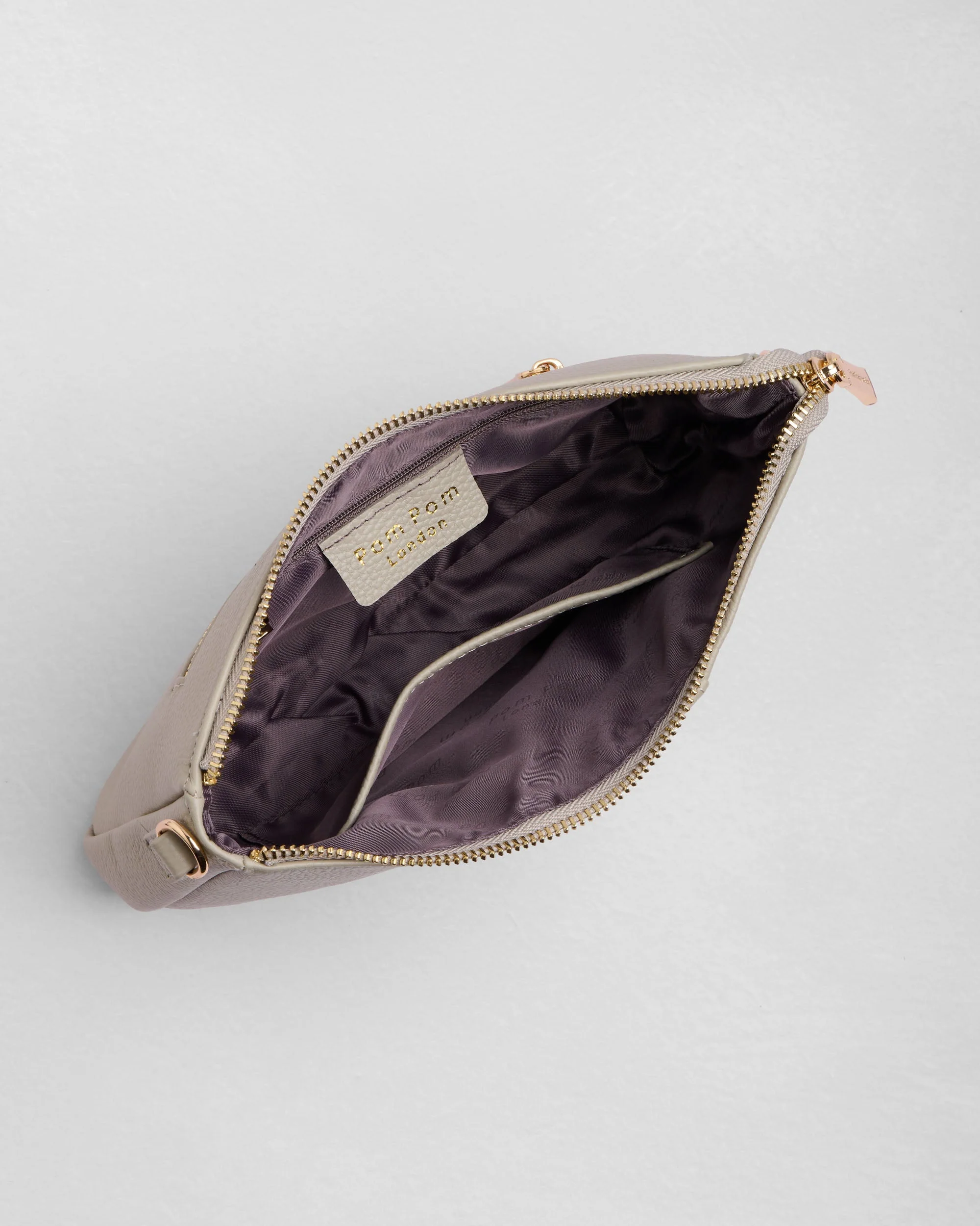 Pom Pom London City Slim Bag Stone - Image 6
