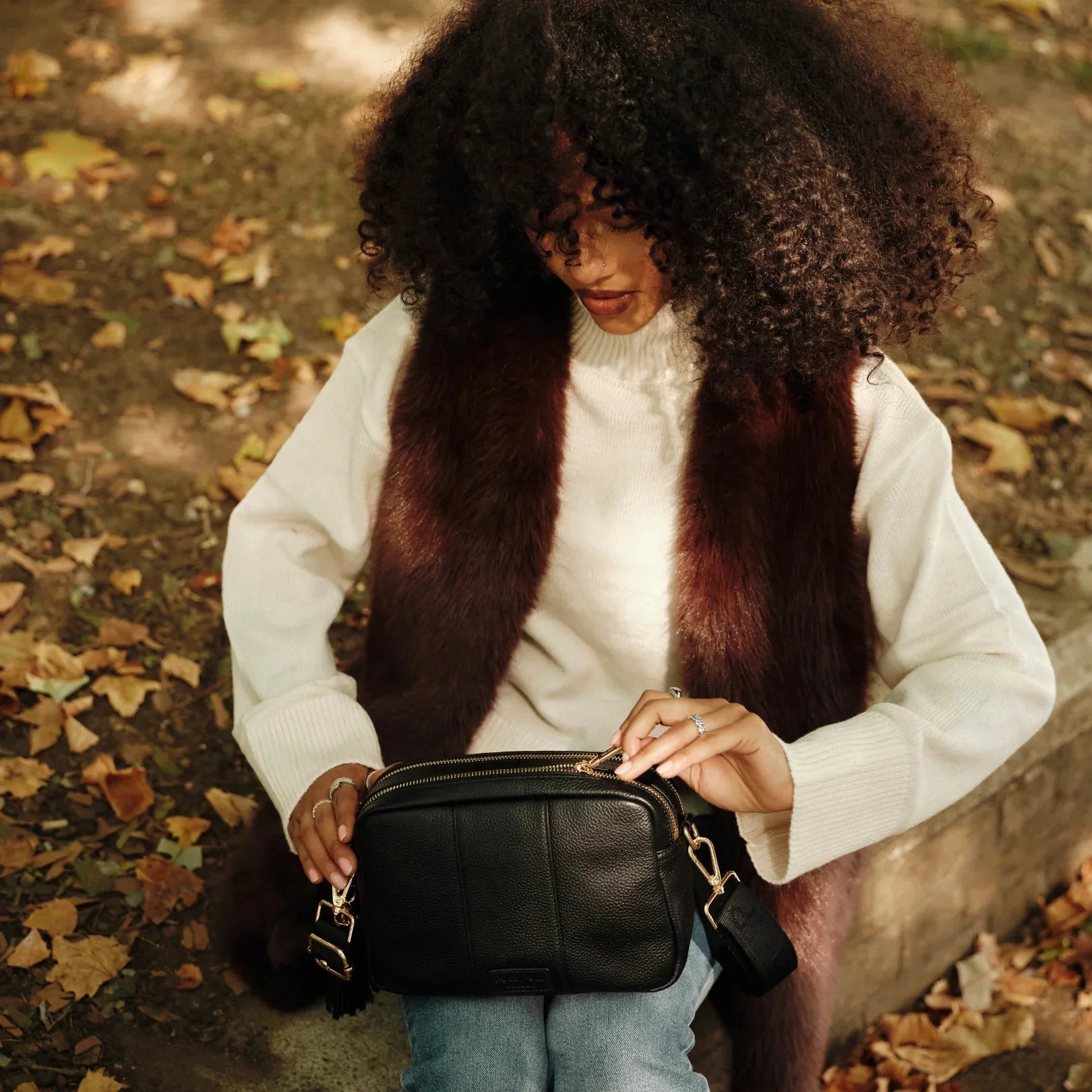 Pom Pom London City Duo Bag Black - Image 2