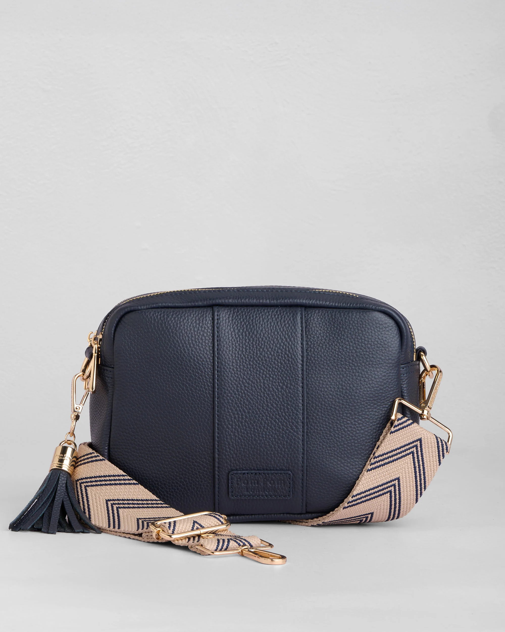 Pom Pom London City Duo Bag Navy - Image 3