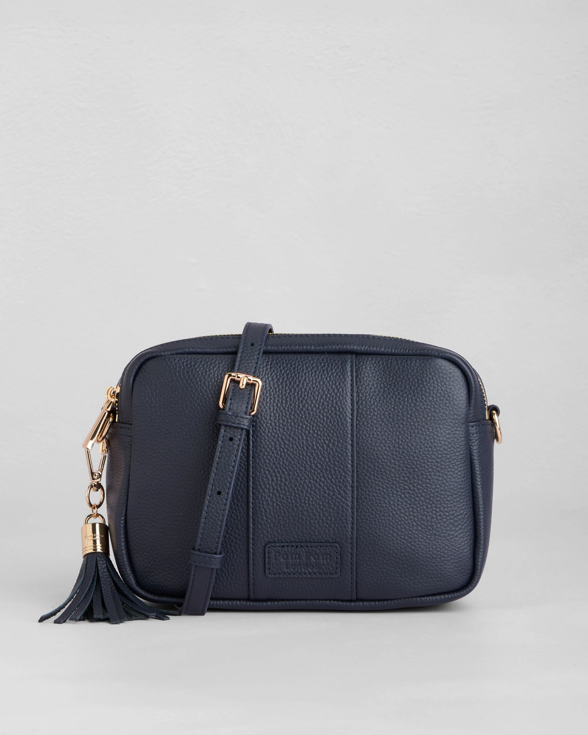 Pom Pom London City Duo Bag Navy - Image 4