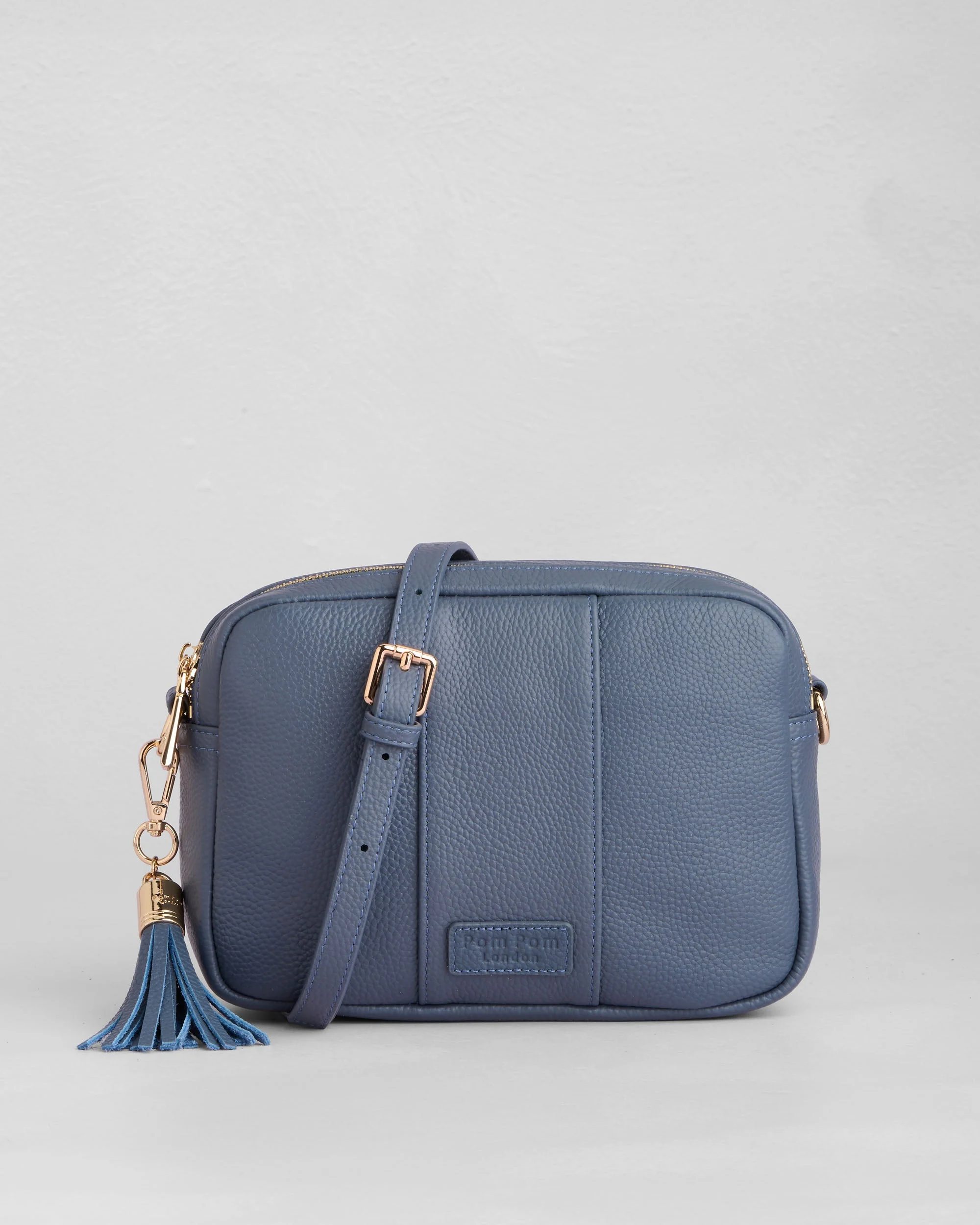 Pom Pom London City Duo Bag Slate Blue - Image 3