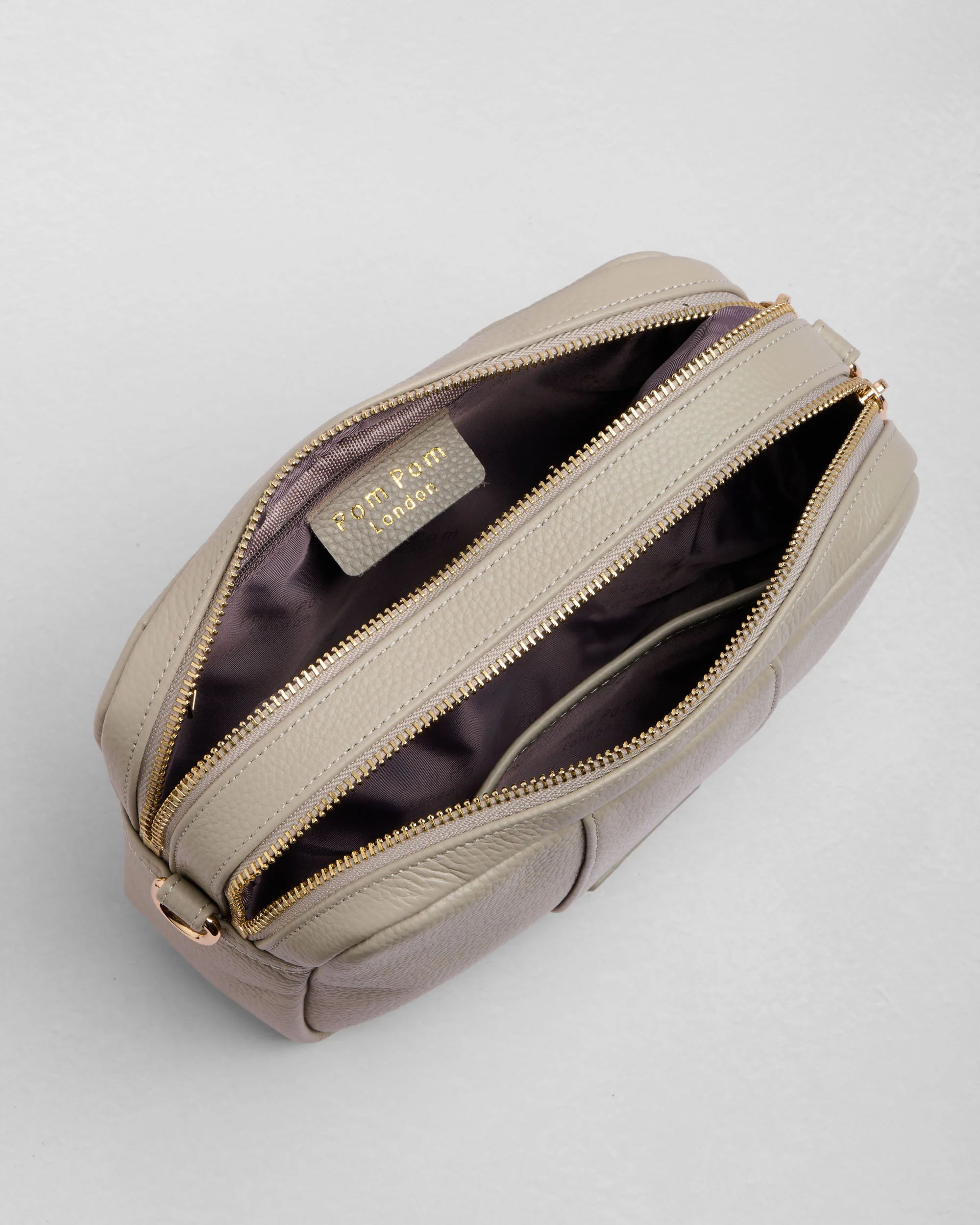 Pom Pom London City Duo Bag Stone - Image 6