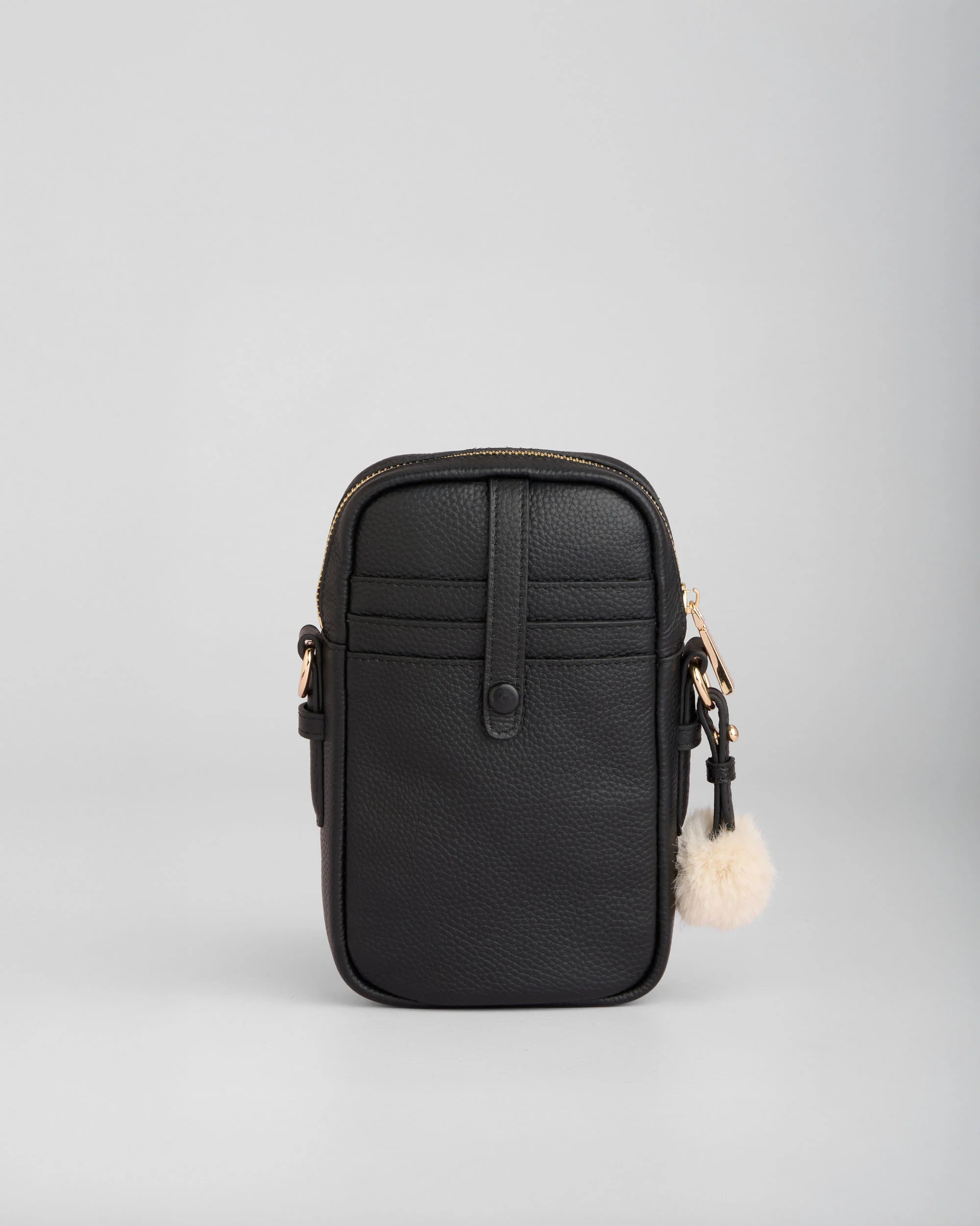 Pom Pom London Eaton Phone Bag Black - Image 3