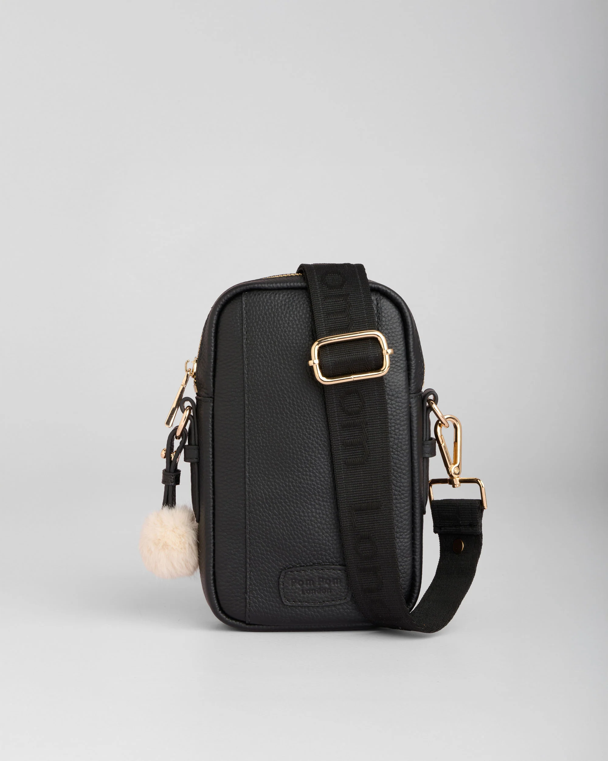 Pom Pom London Eaton Phone Bag Black - Image 4