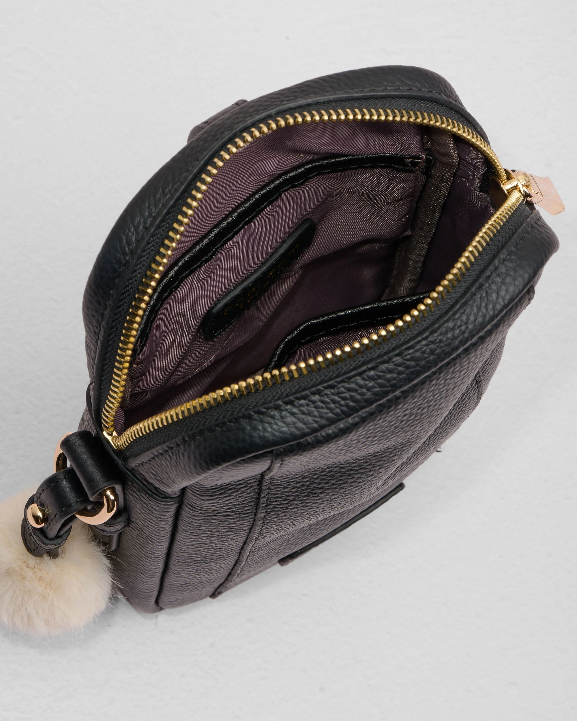 Pom Pom London Eaton Phone Bag Black - Image 5