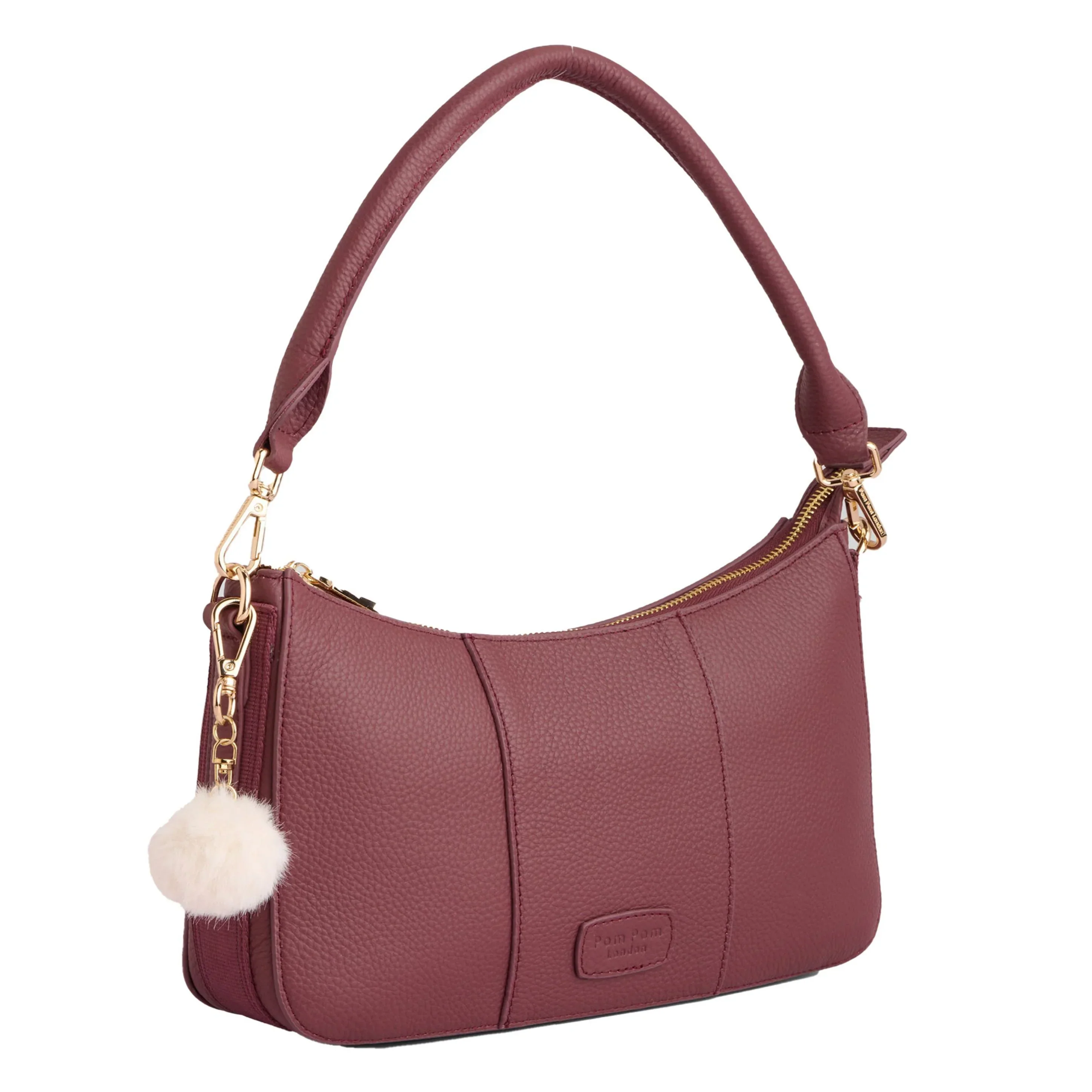 Pom Pom London Edgware Bag Deep Burgundy