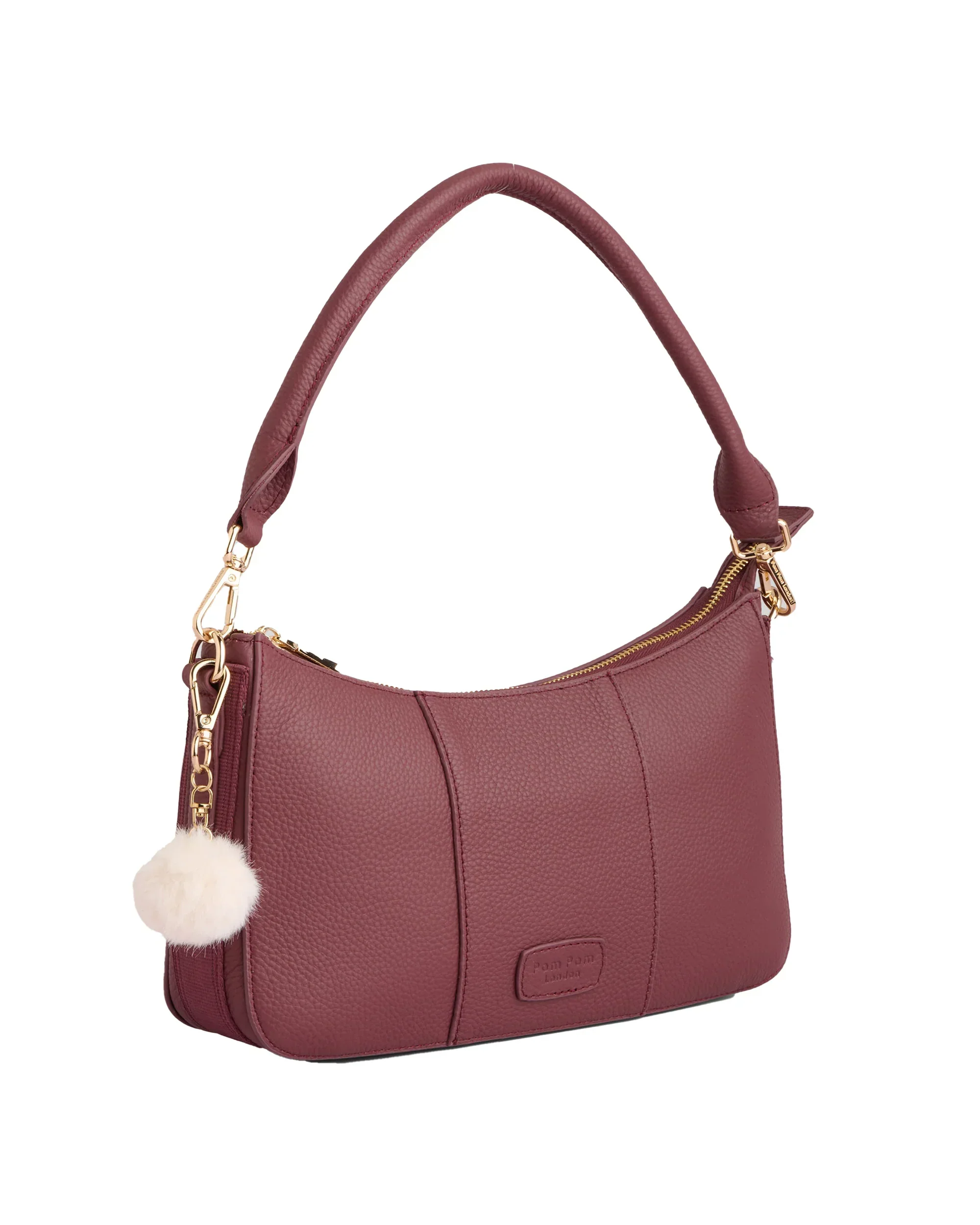 Pom Pom London Edgware Bag Deep Burgundy - Image 3