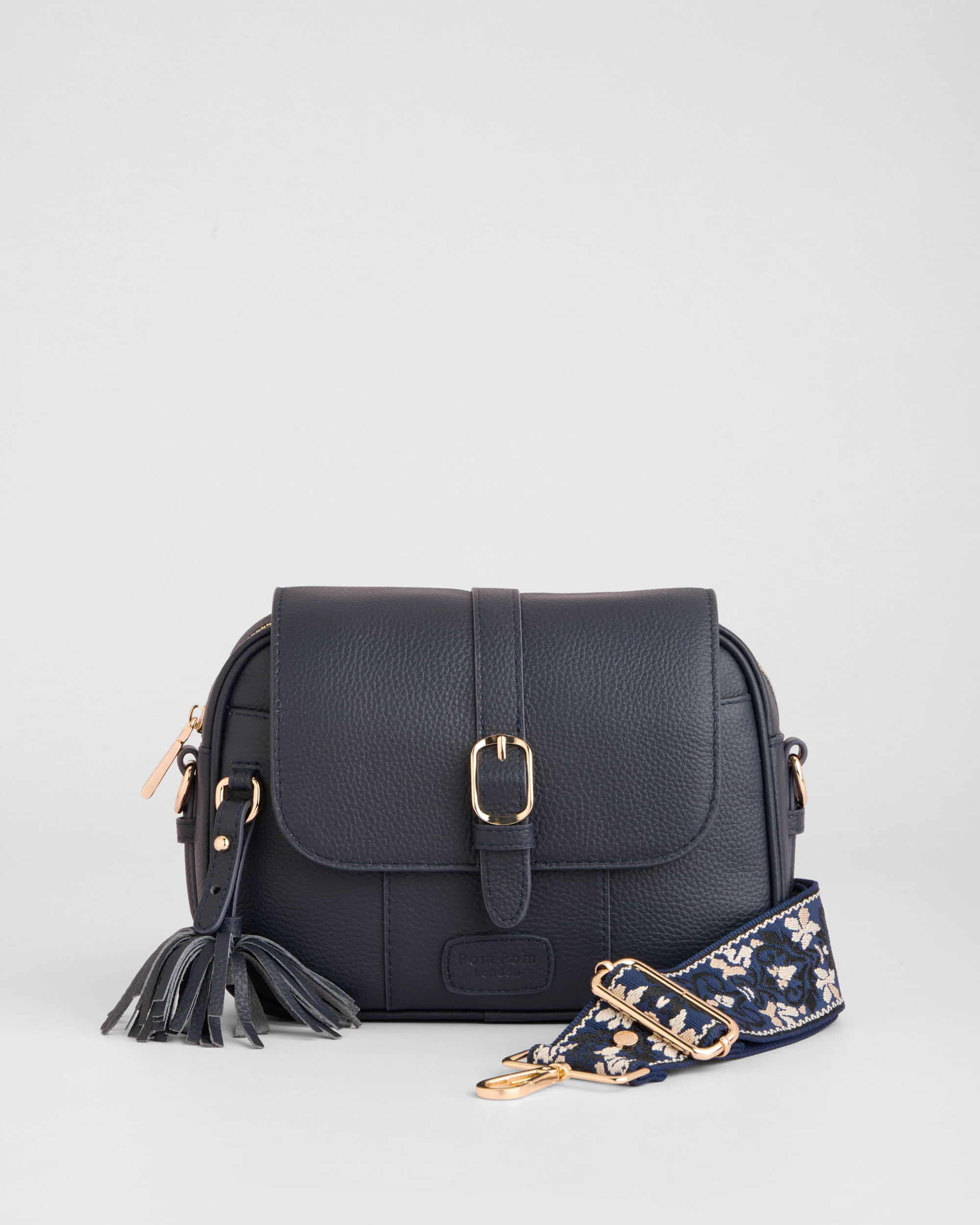 Pom Pom London Finsbury Bag Navy - Image 3