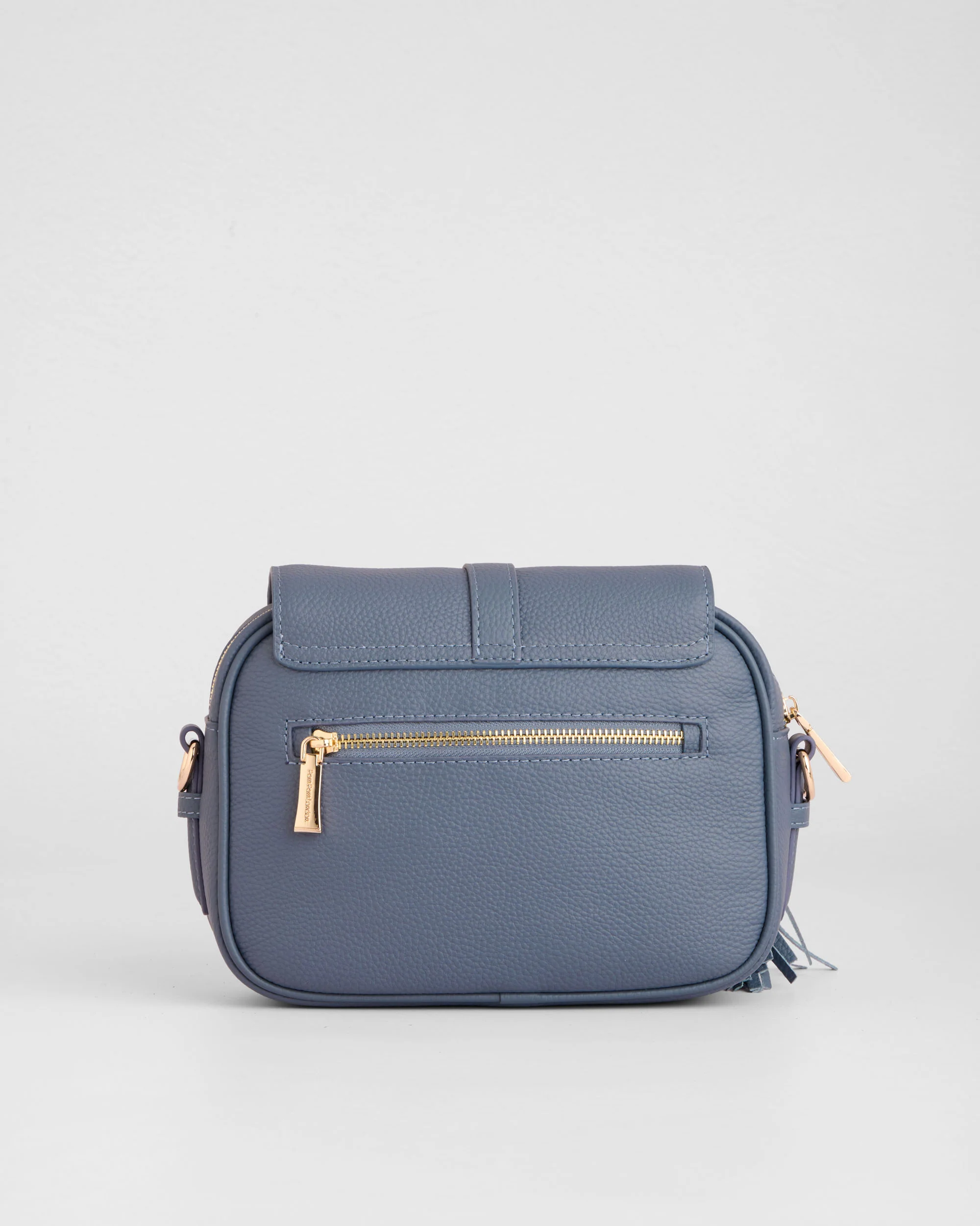 Pom Pom London Finsbury Bag Slate Blue - Image 5