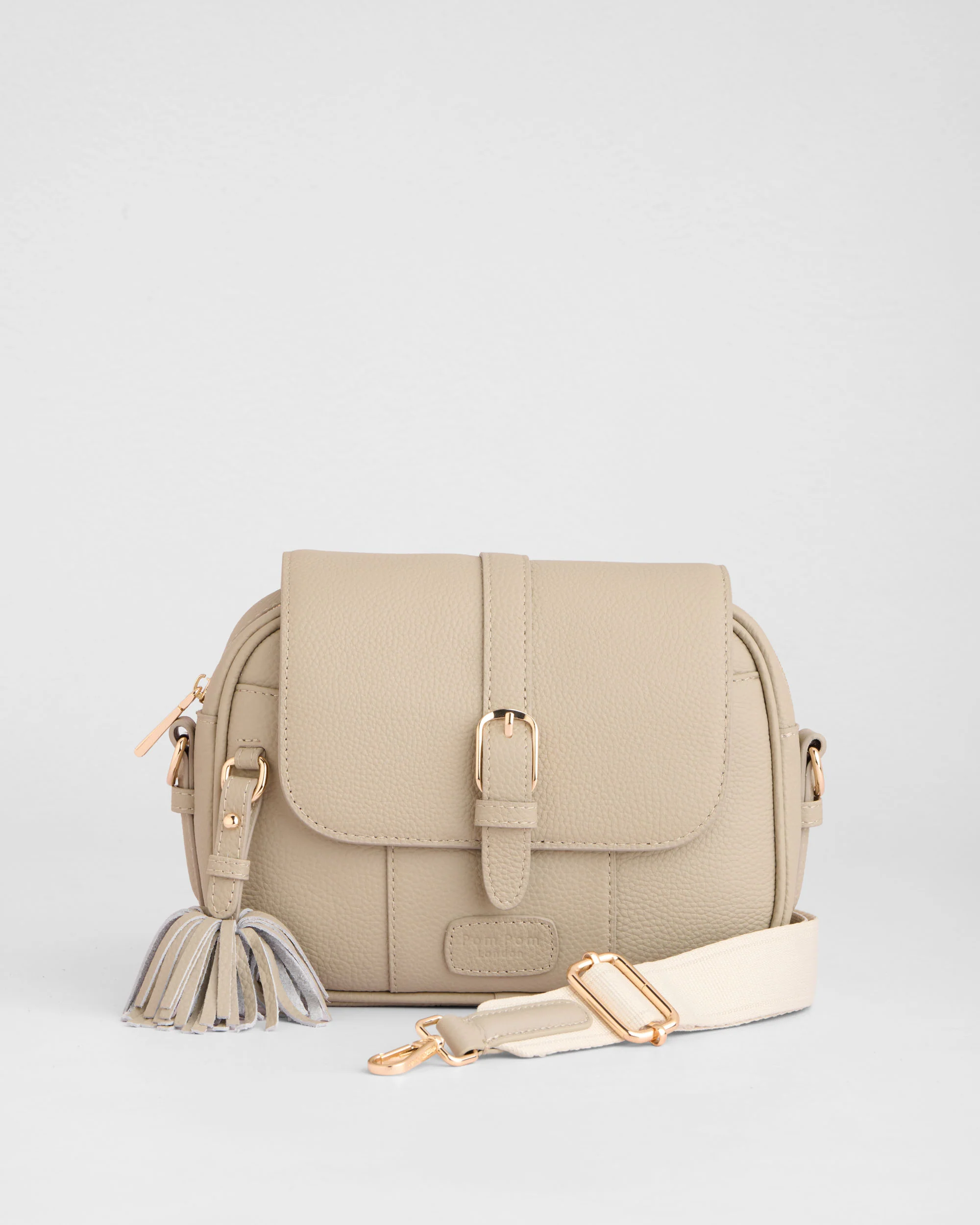 Pom Pom London Finsbury Bag Stone - Image 3