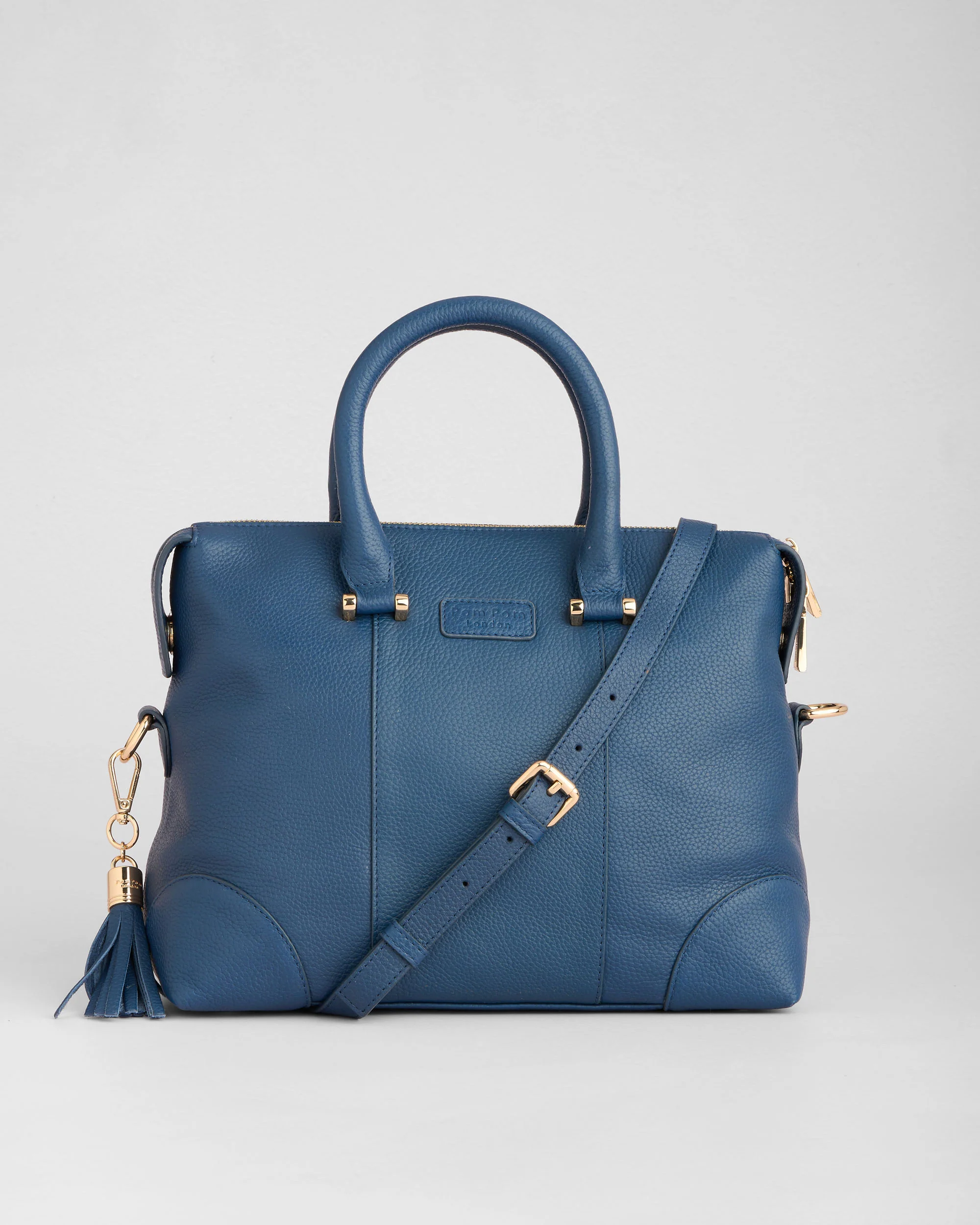 Pom Pom London Greenwich Bag Moonlight Blue - Image 5