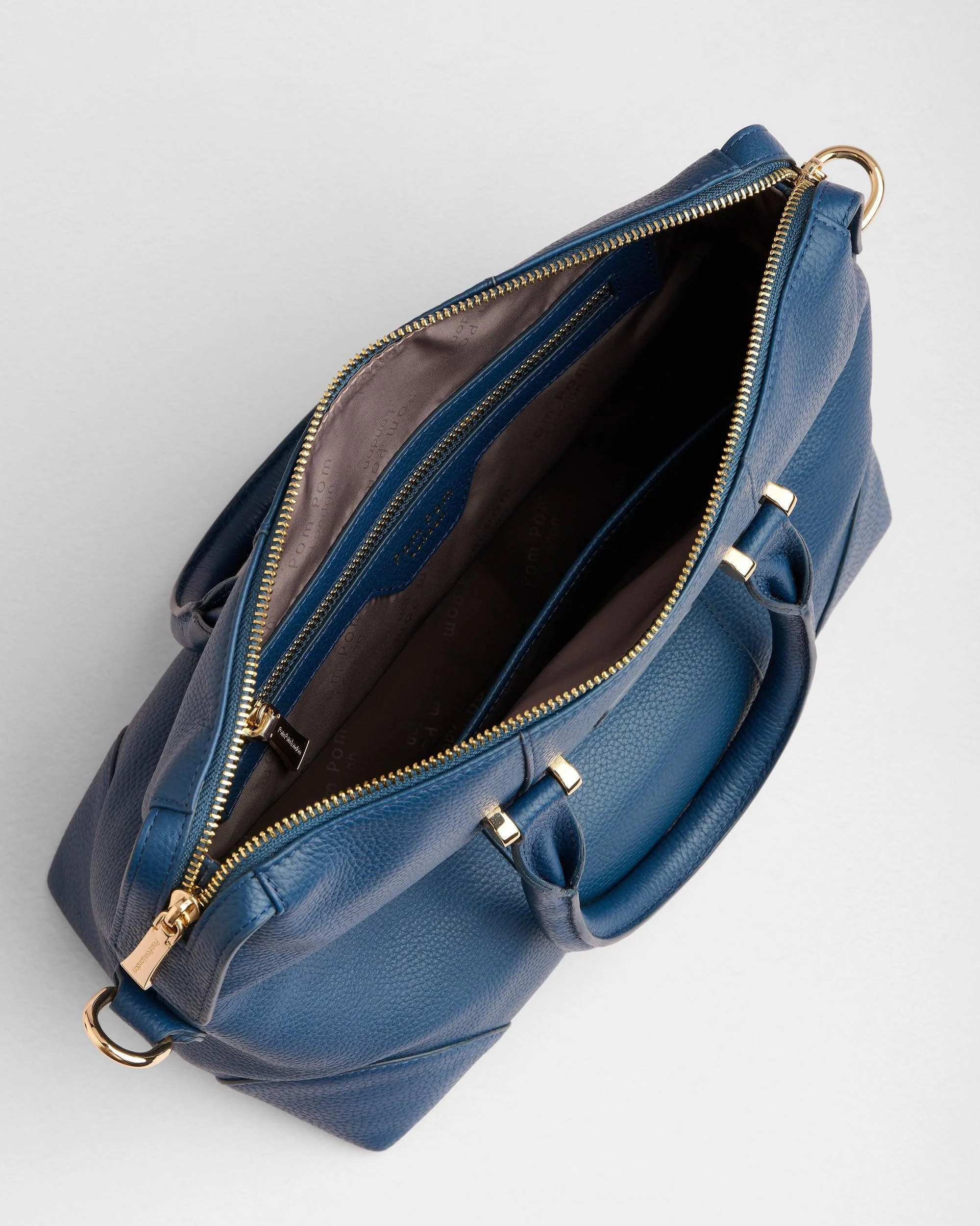 Pom Pom London Greenwich Bag Moonlight Blue - Image 6