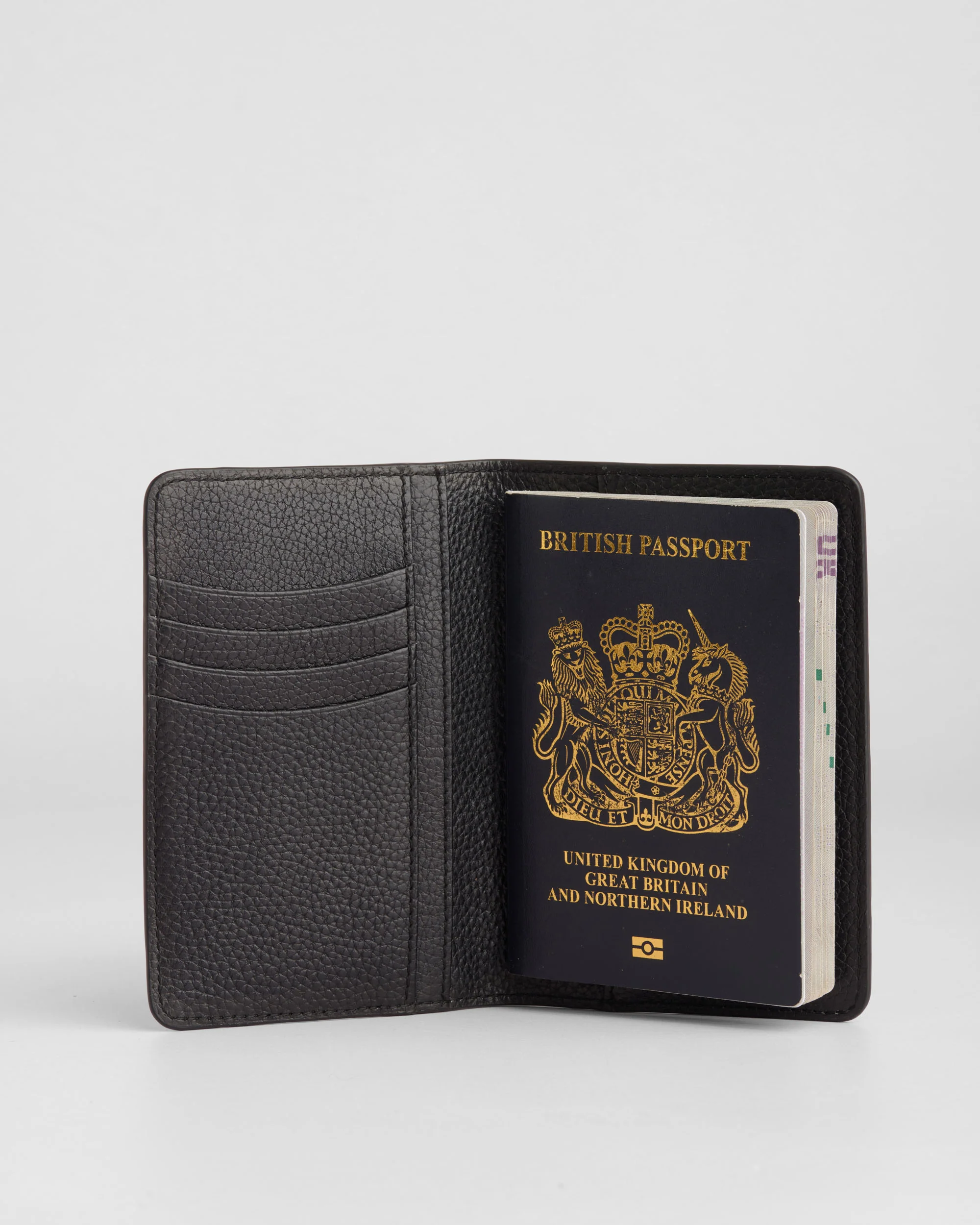 Pom Pom London Passport Holder Black - Image 4