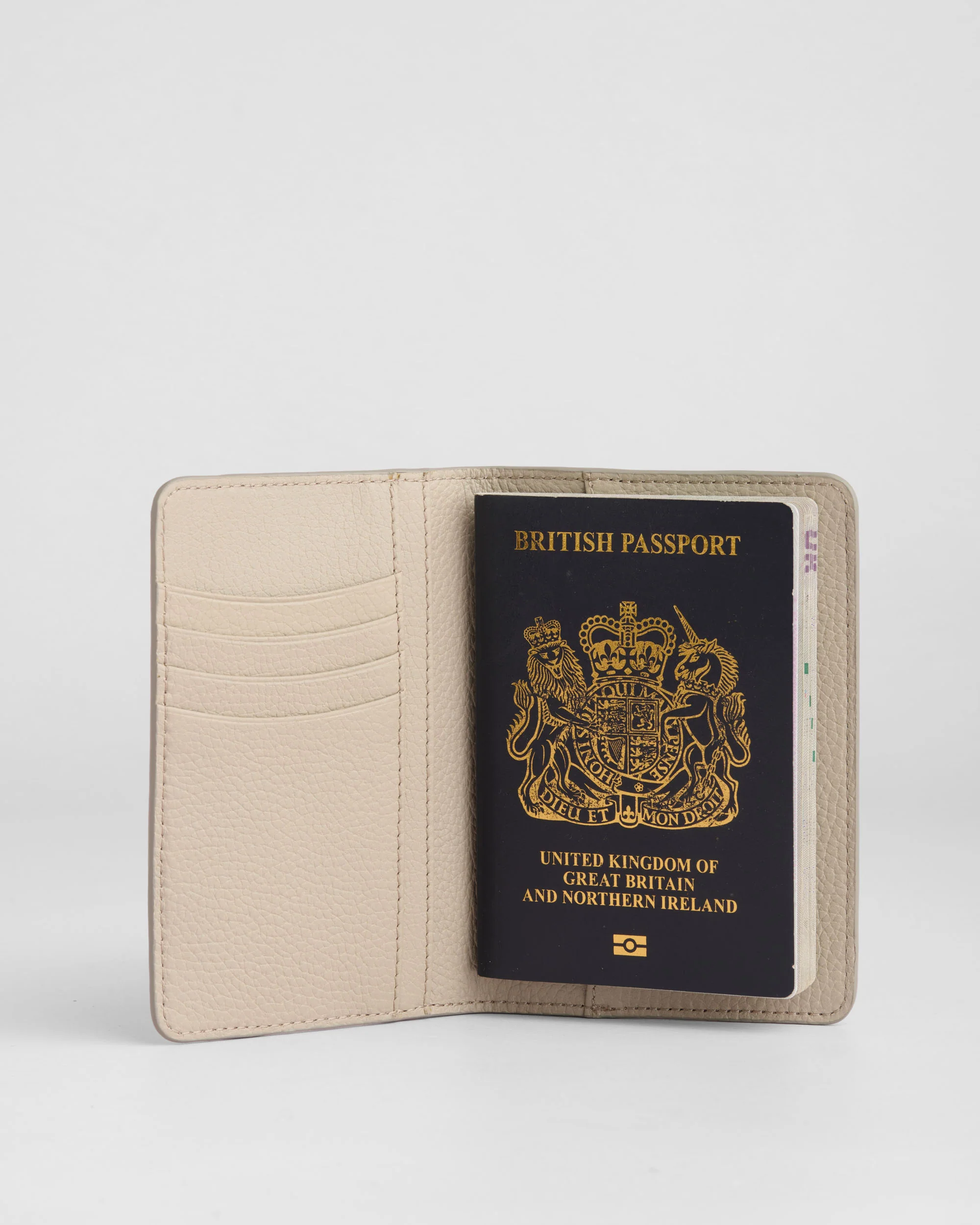 Pom Pom London Passport Holder Stone - Image 4