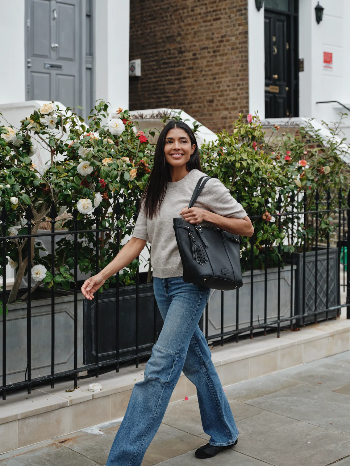 Pom Pom London Pelham Tote Bag Black - Image 2