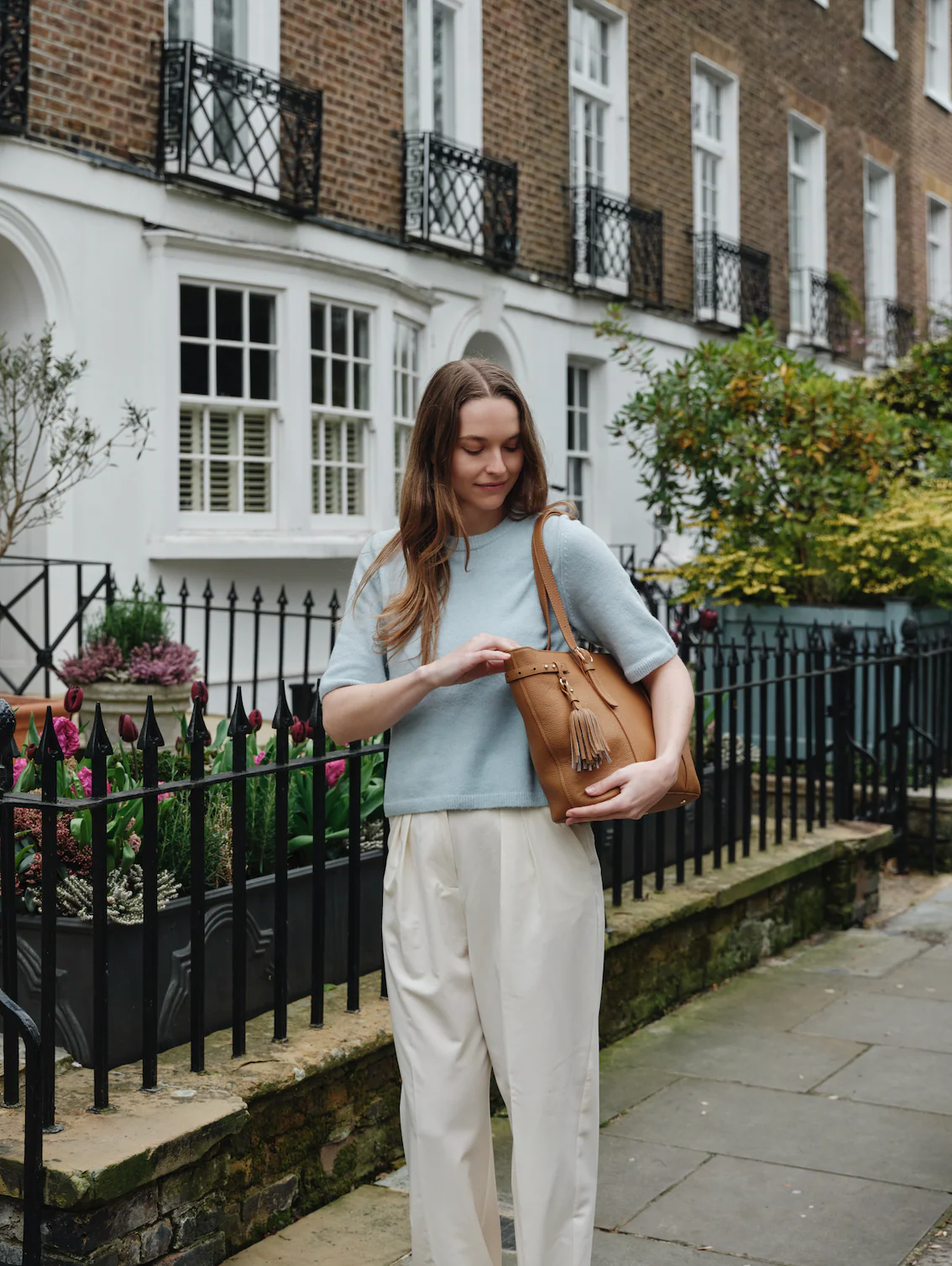 Pom Pom London Pelham Tote Bag Maple - Image 2