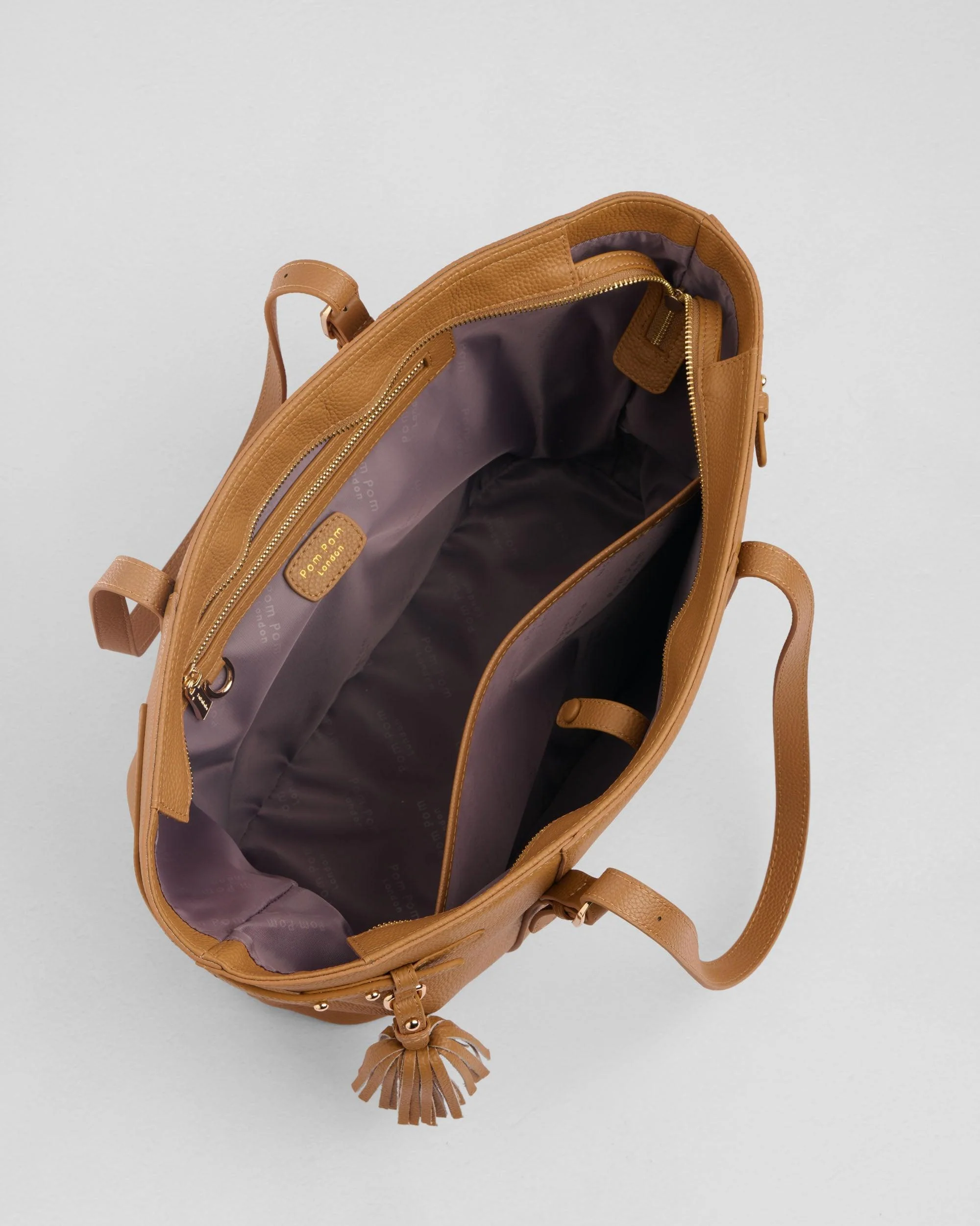 Pom Pom London Pelham Tote Bag Maple - Image 5