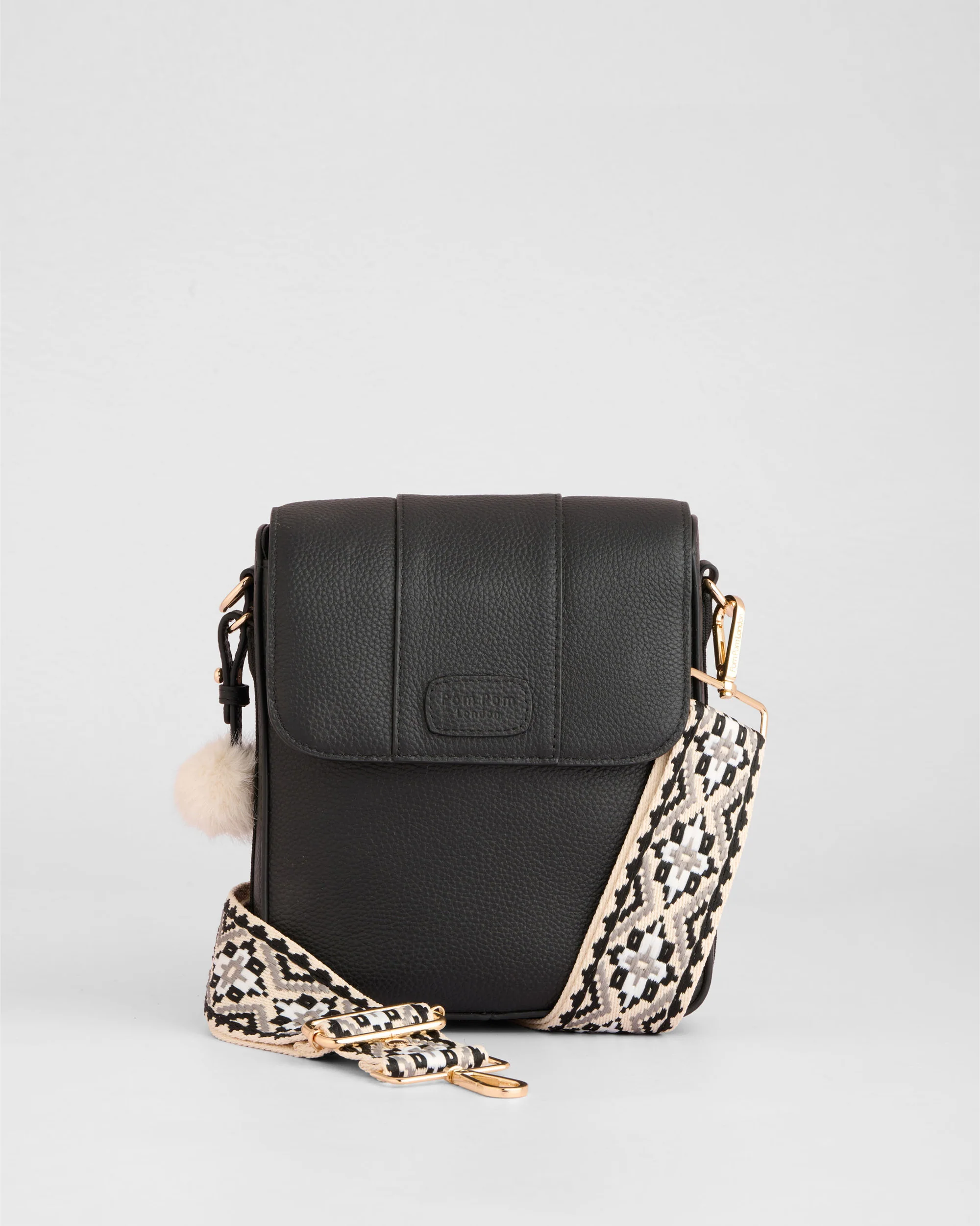 Pom Pom London Portman Bag Black - Image 4