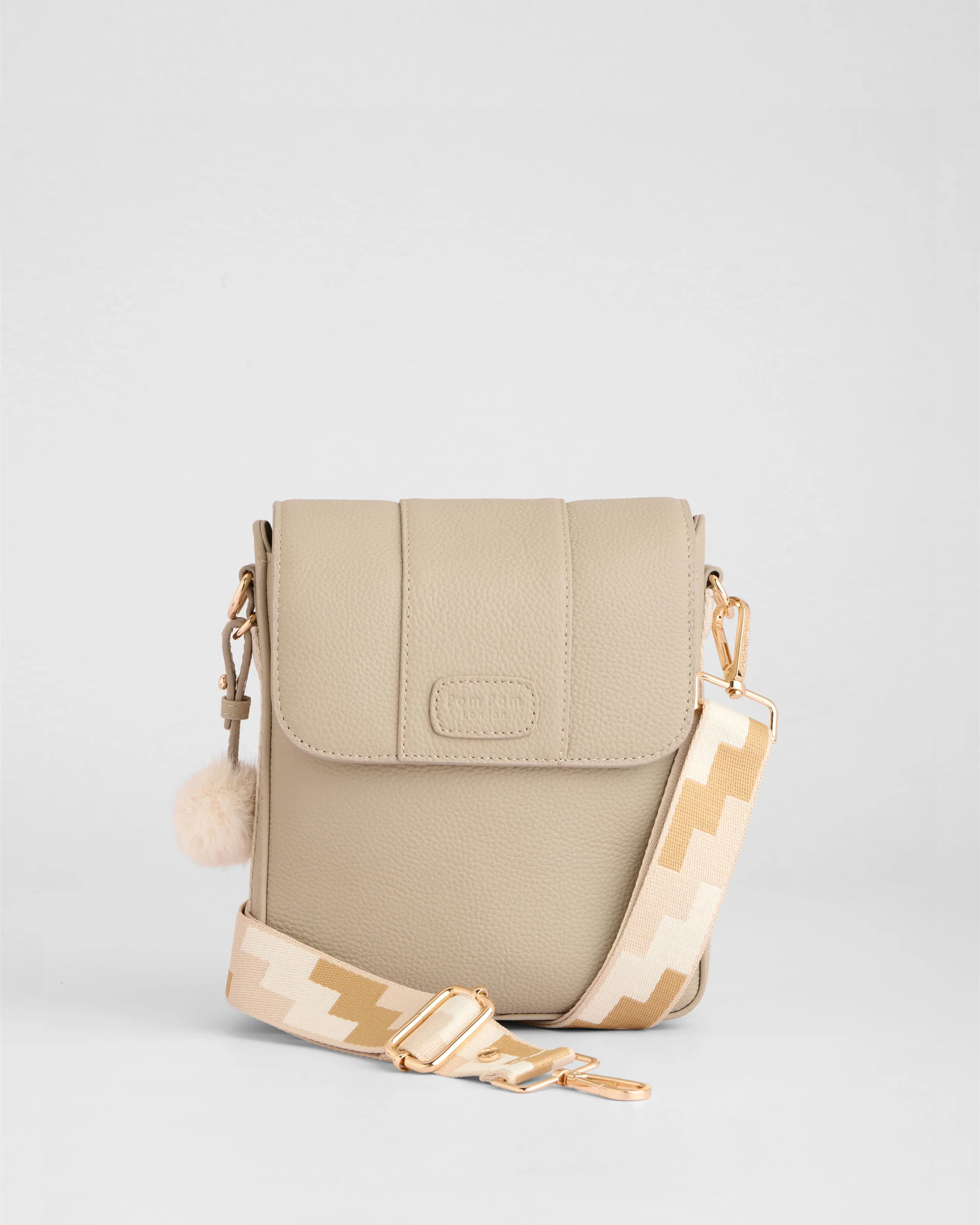 Pom Pom London Portman Bag Stone - Image 4