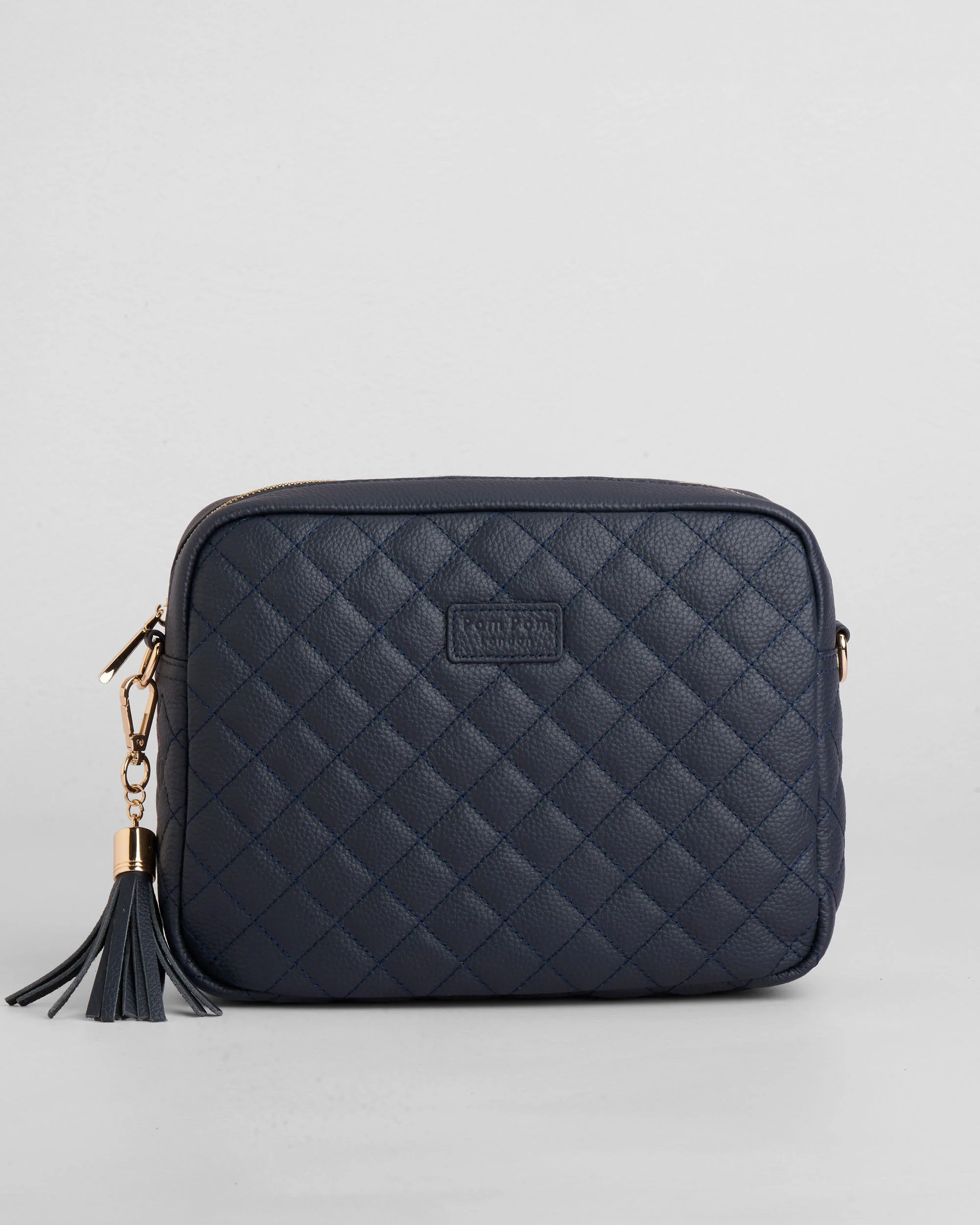 Pom Pom London Quilted City Plus Bag Navy