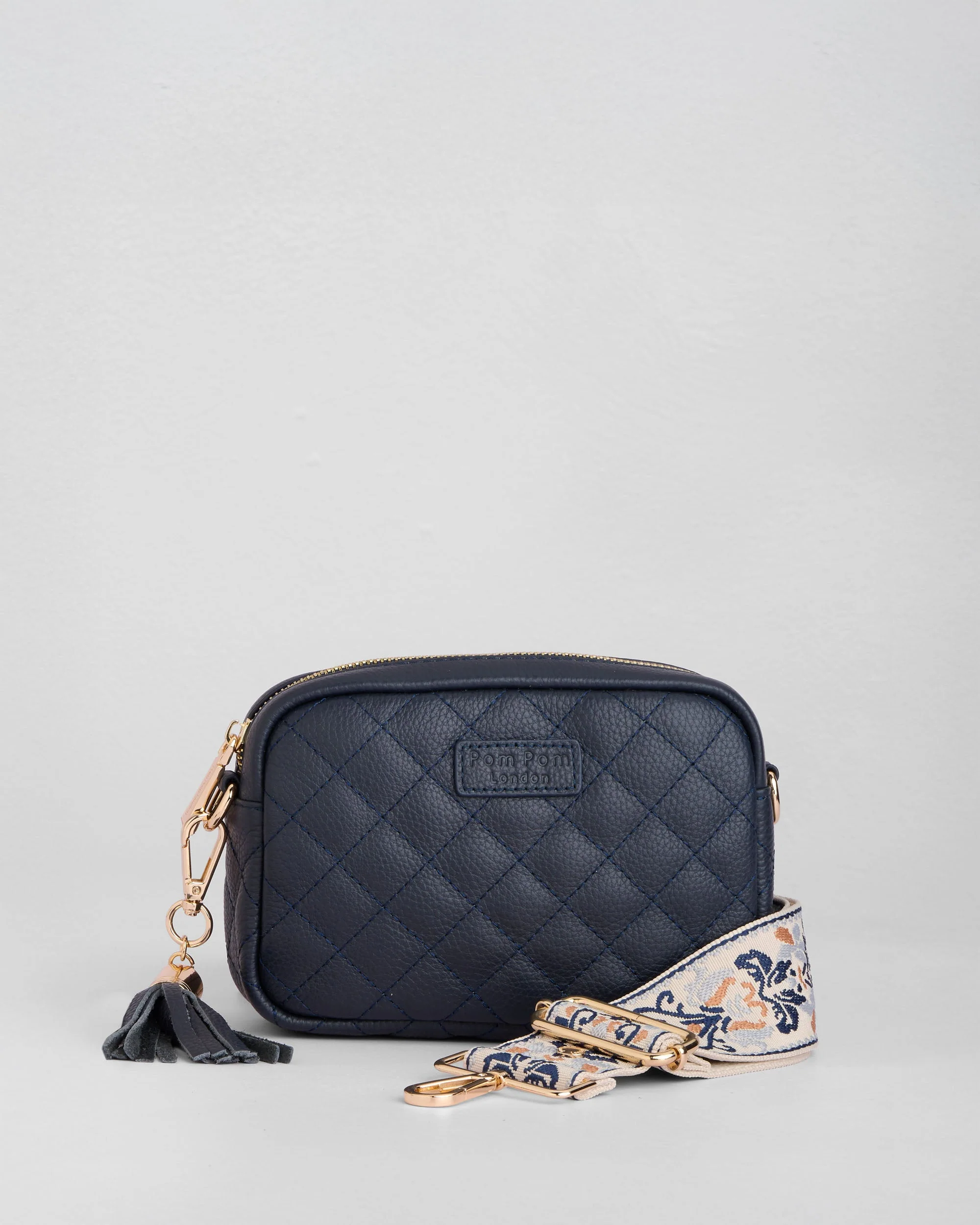 Quilted City MINI Bag Navy & Accessories - Image 3