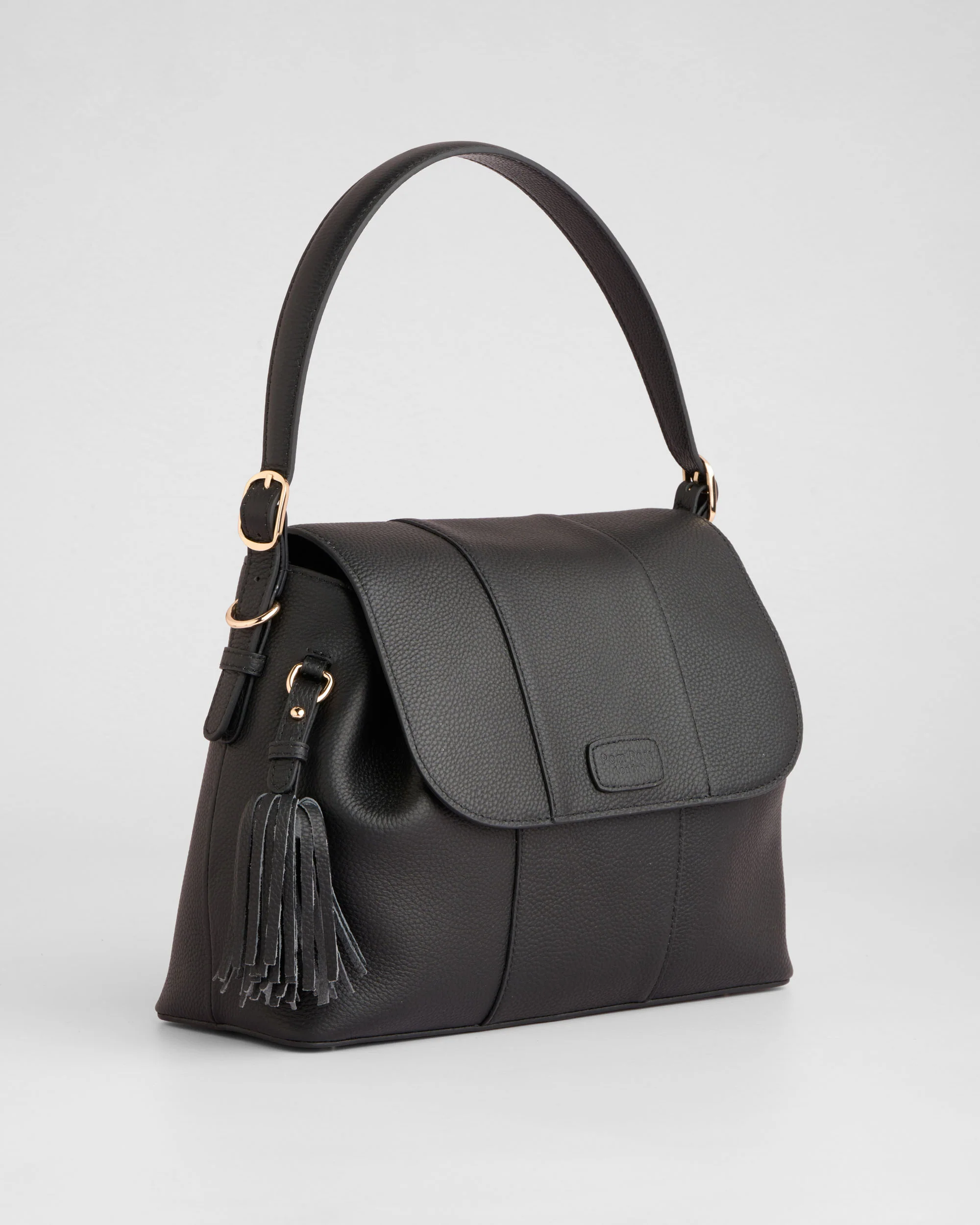Pom Pom London Strand Bag Black
