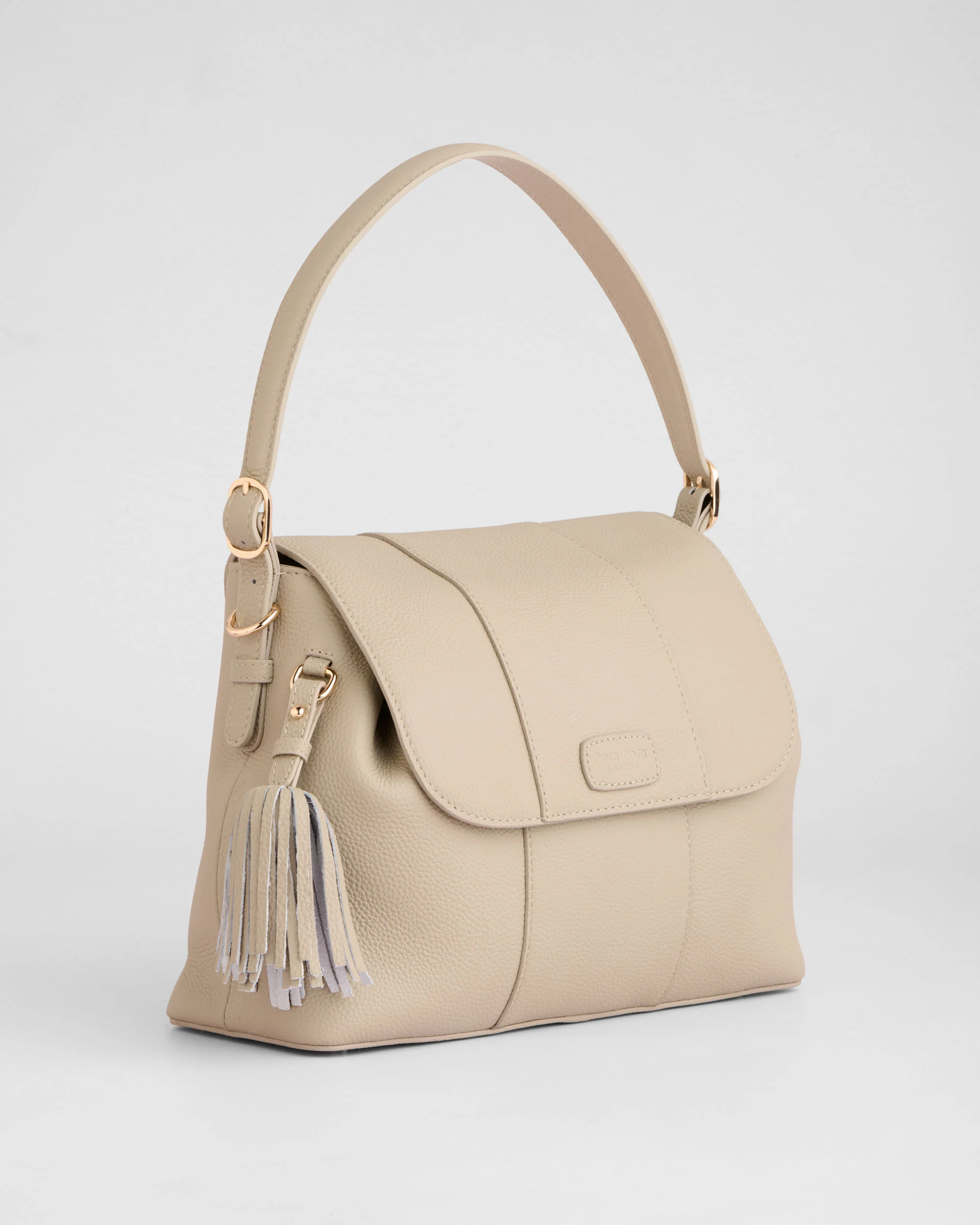 Pom Pom London Strand Bag Stone