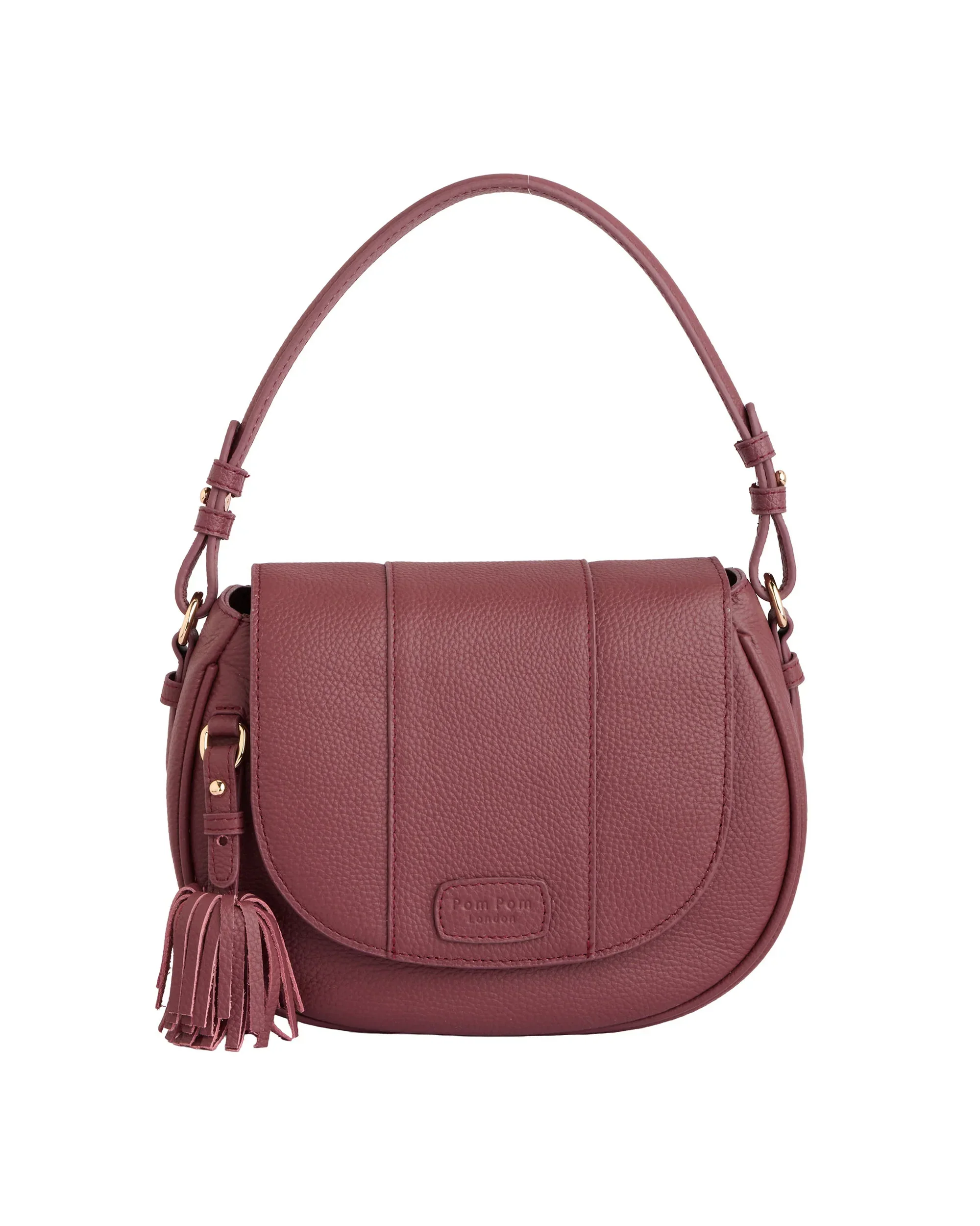 Pom Pom London Wilmington Bag Deep Burgundy - Image 3