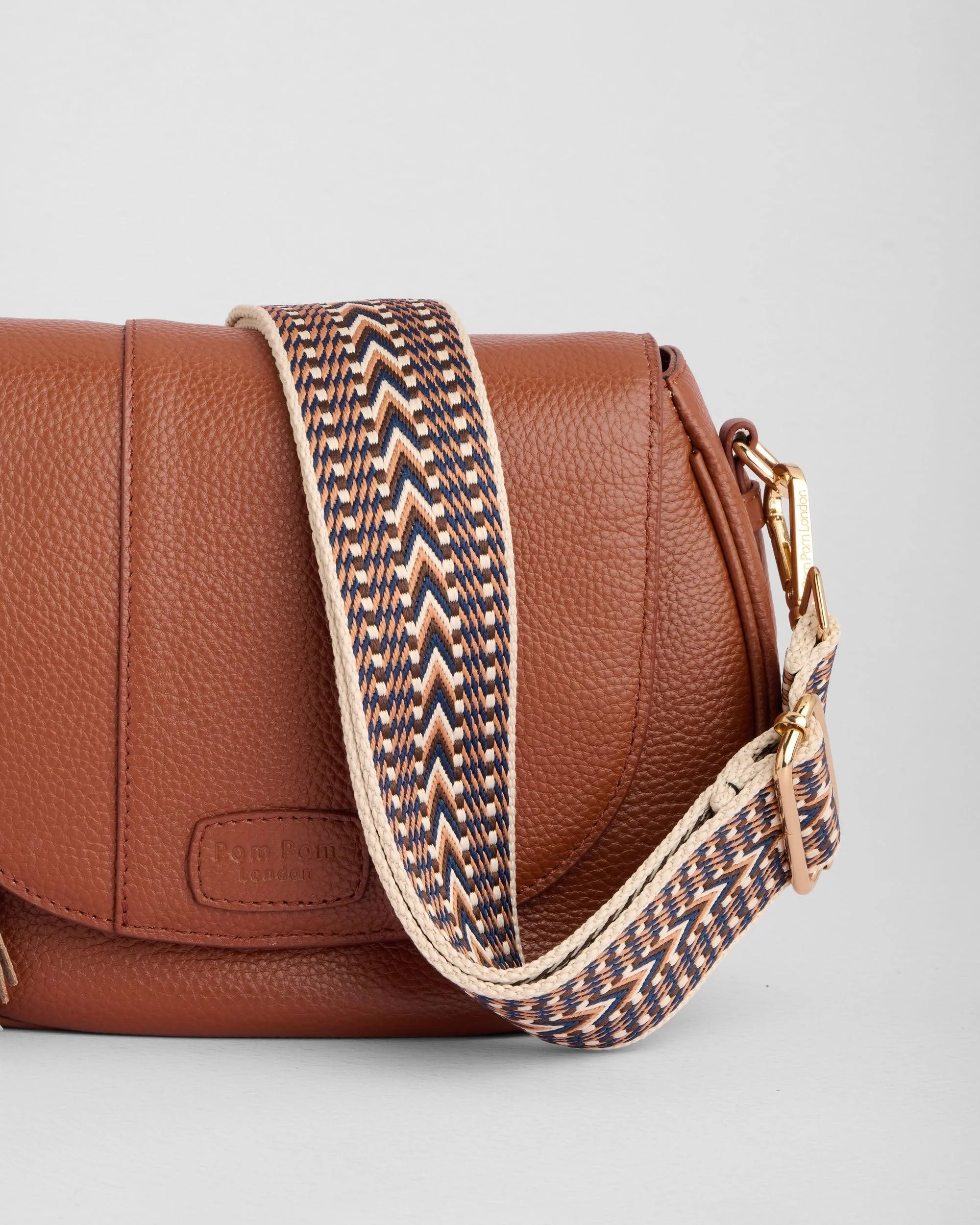 Pom Pom London Wilmington Bag Chestnut - Image 3