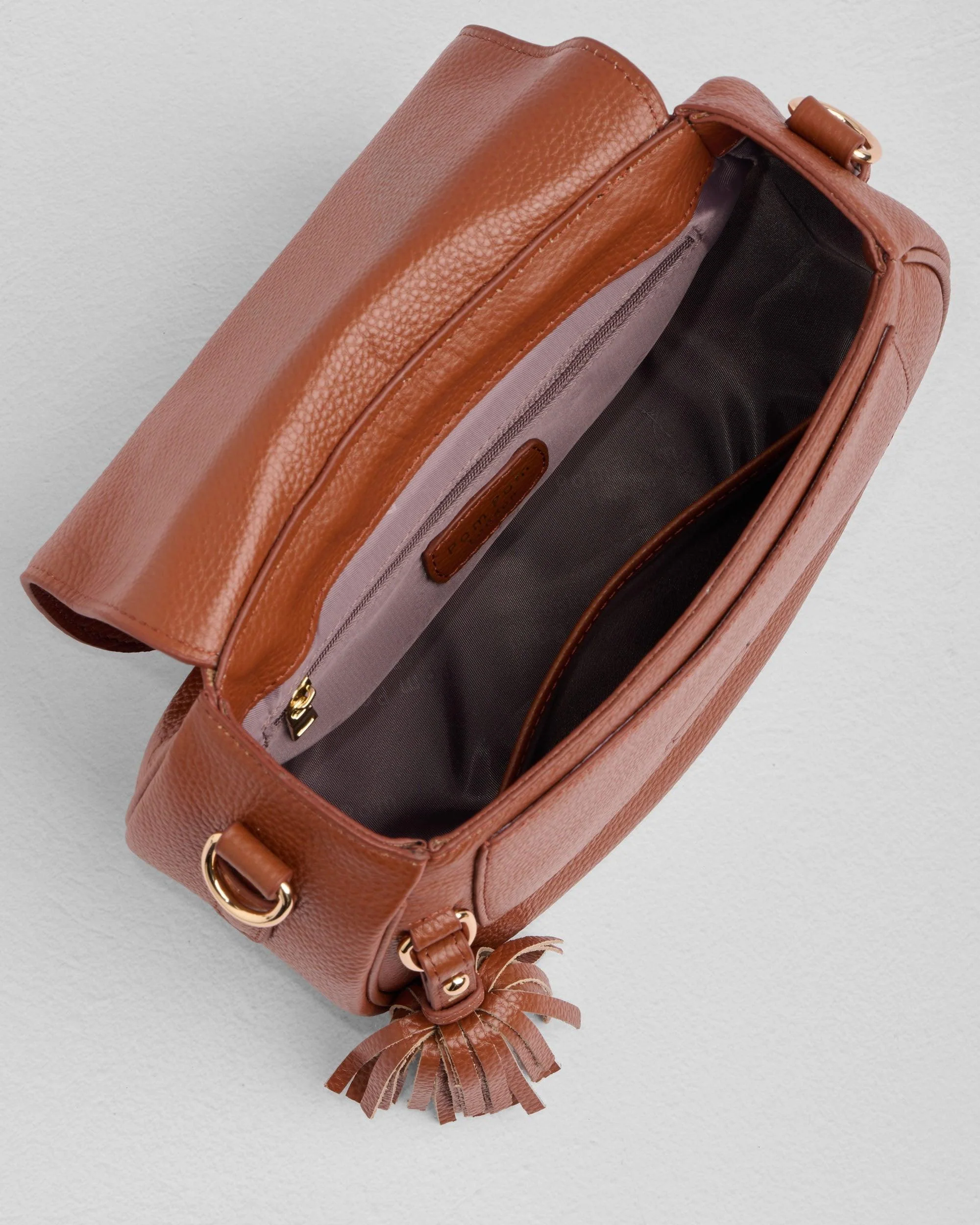 Pom Pom London Wilmington Bag Chestnut - Image 7