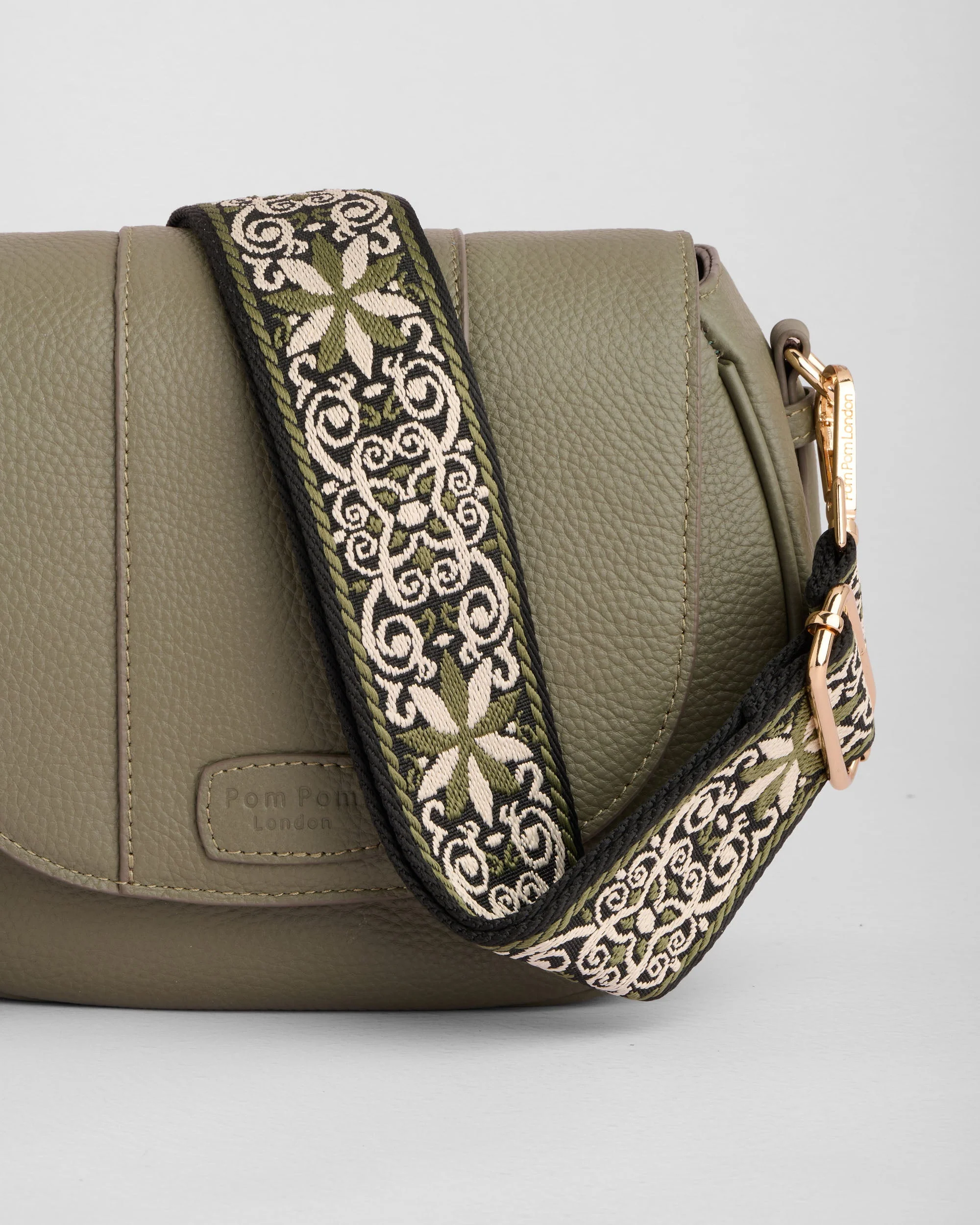 Pom Pom London Wilmington Bag Sage Green - Image 3