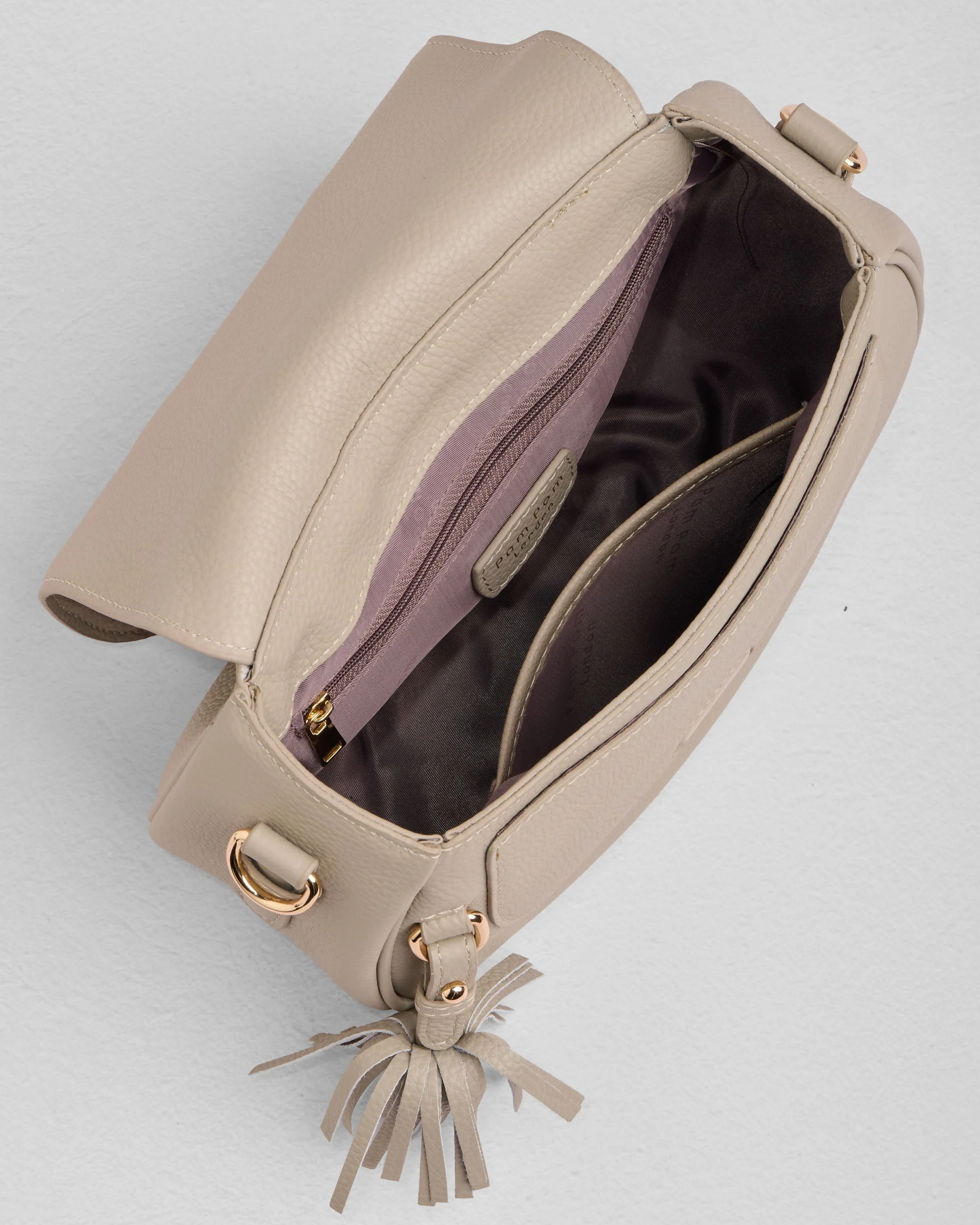 Pom Pom London Wilmington Bag Stone - Image 7
