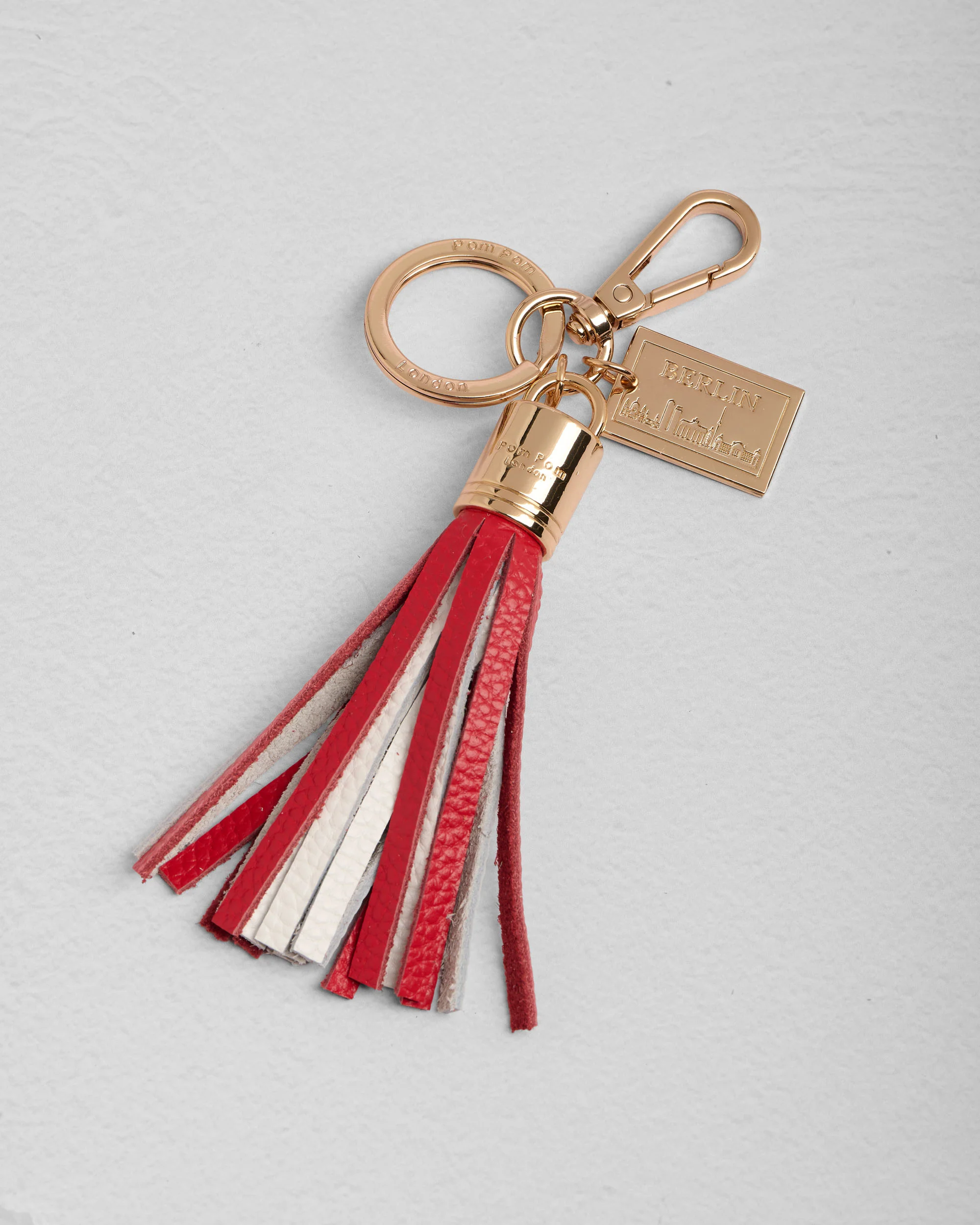 Postcard Tassel Keyring Berlin