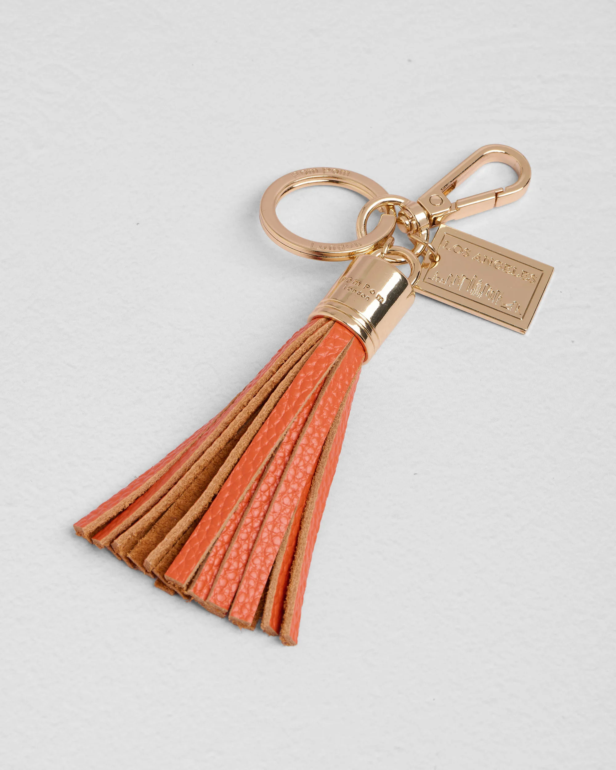 Postcard Tassel Keyring Los Angeles