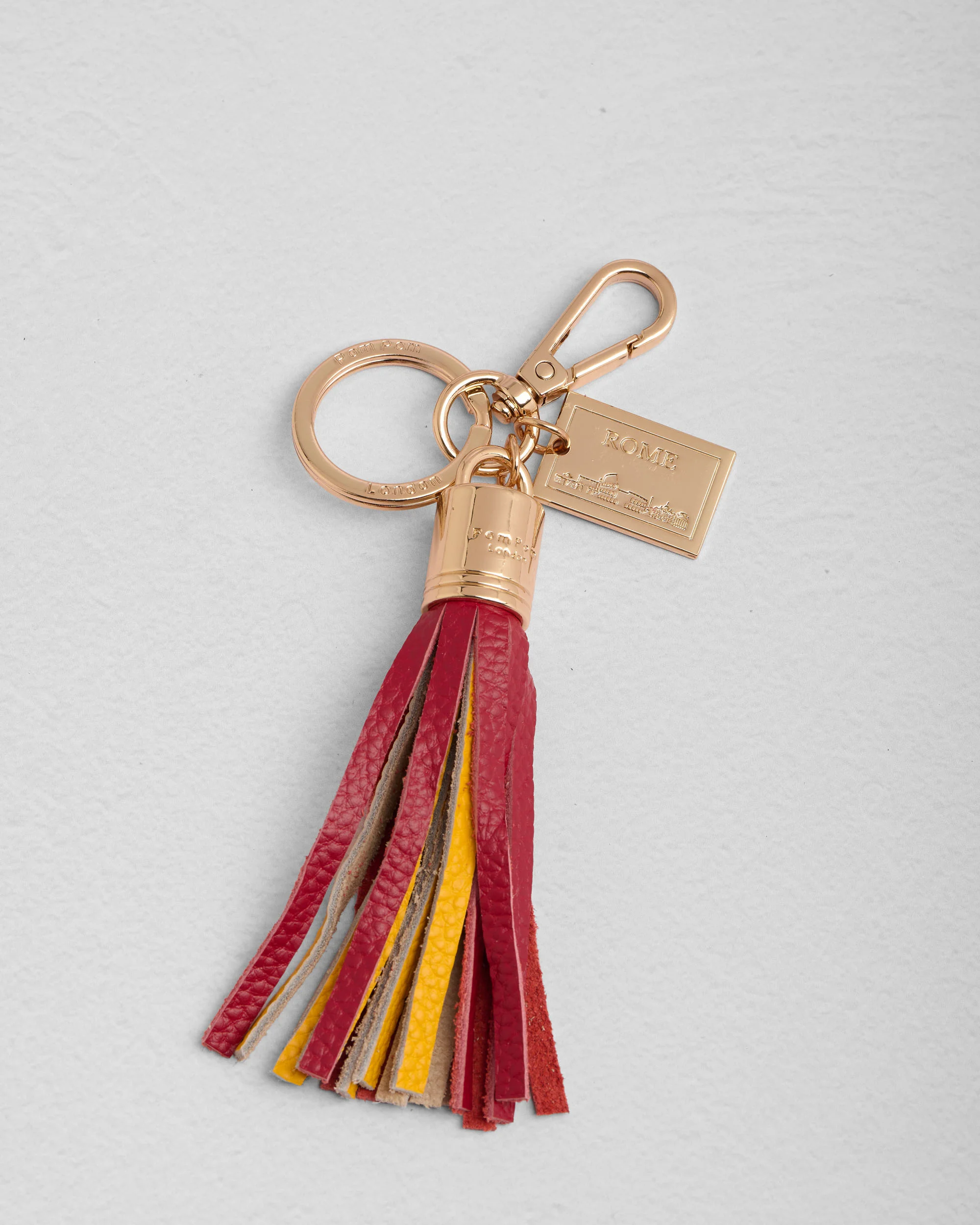 Postcard Tassel Keyring Rome