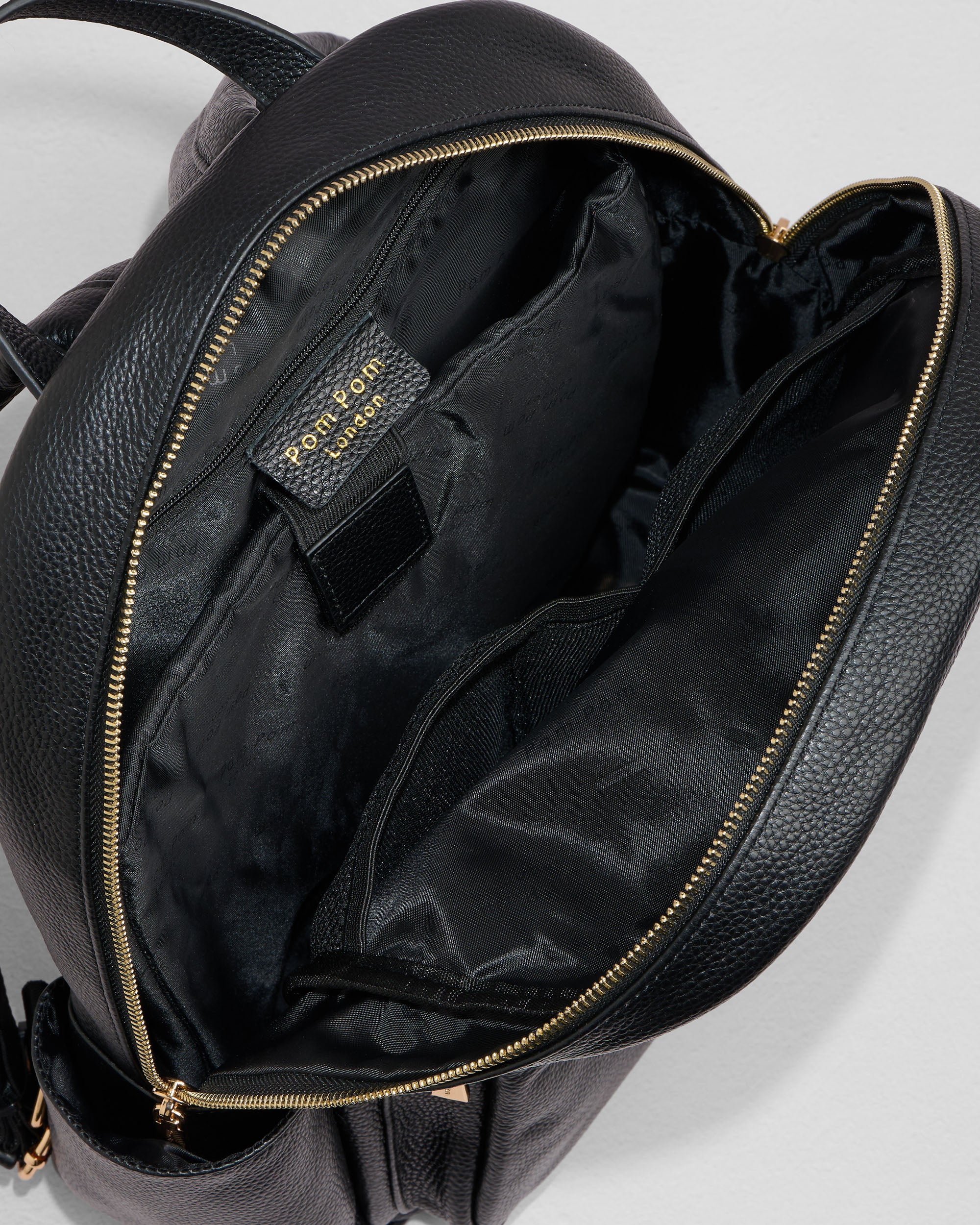Pom Pom London Richmond Rucksack Black - Image 5