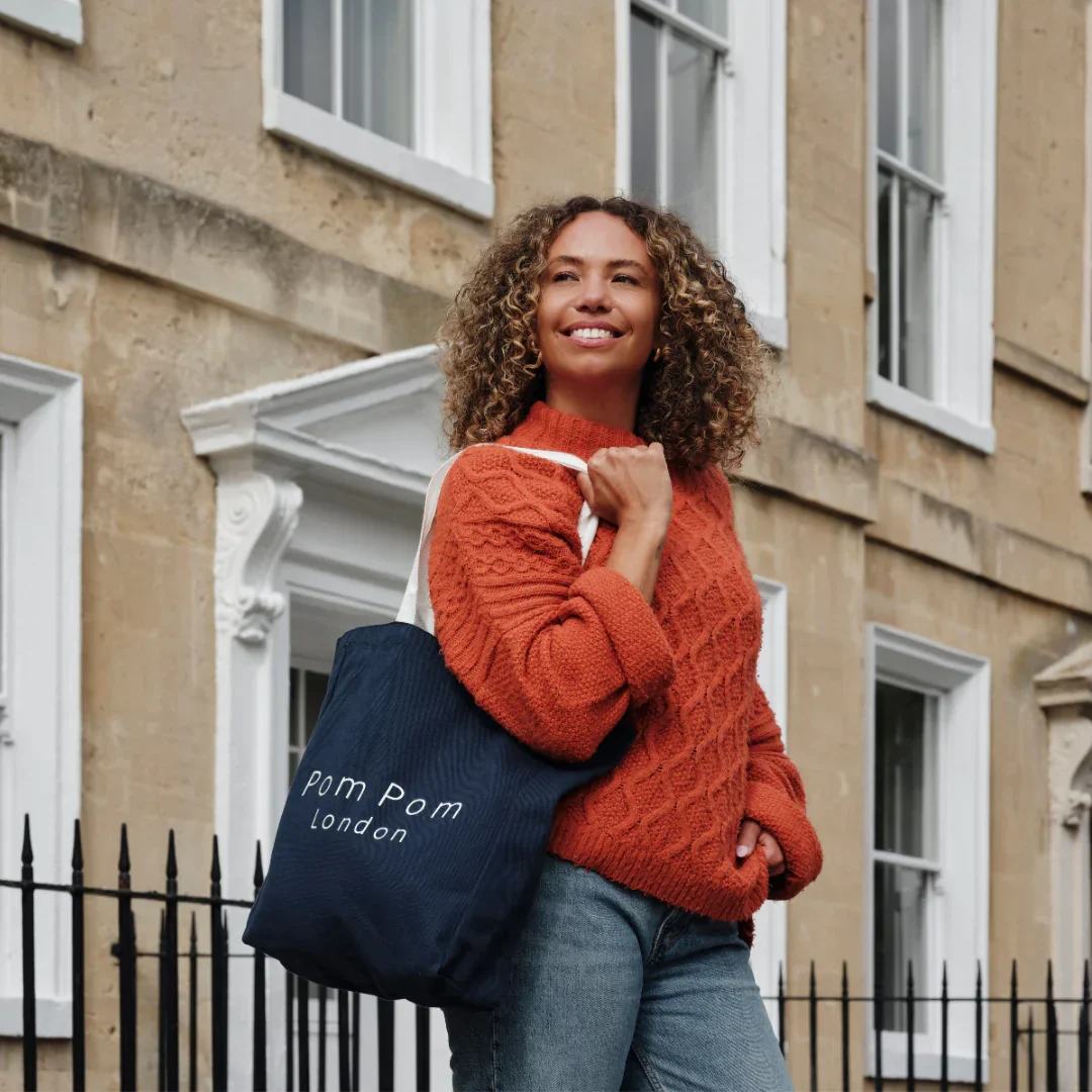 Shopping Tote Navy - Image 2