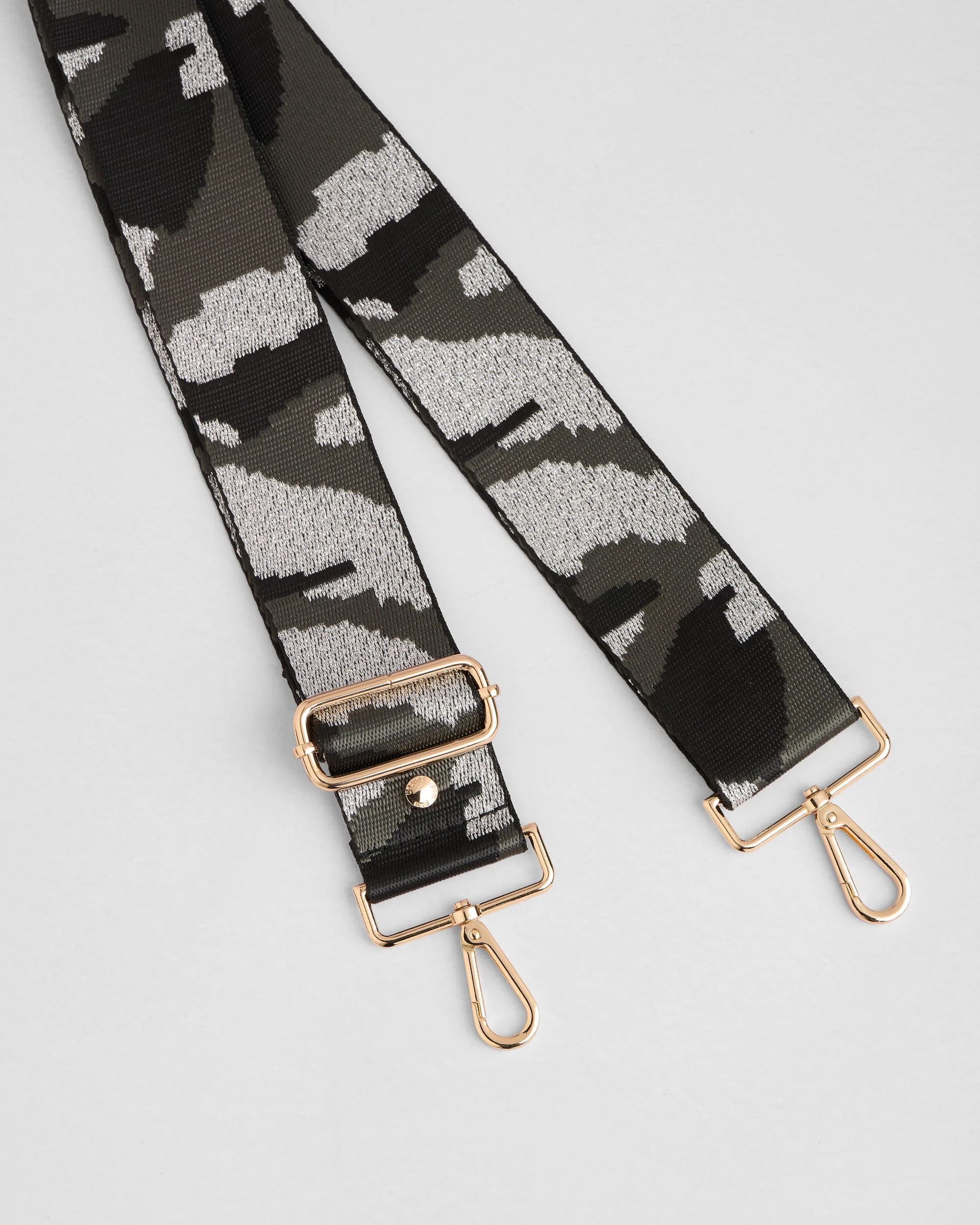 Strap Black & Silver Camouflage