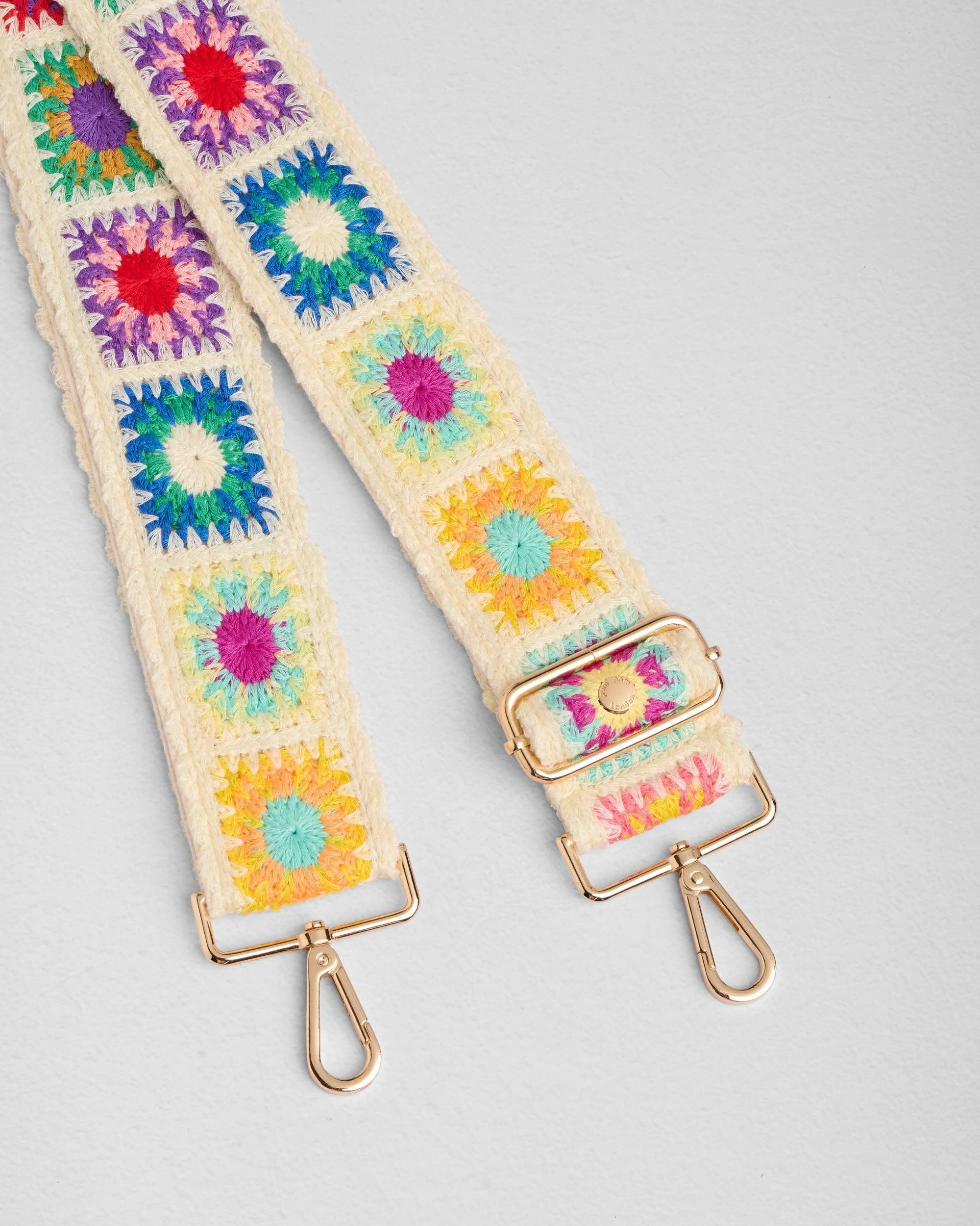 Strap Crochet Squares Cream