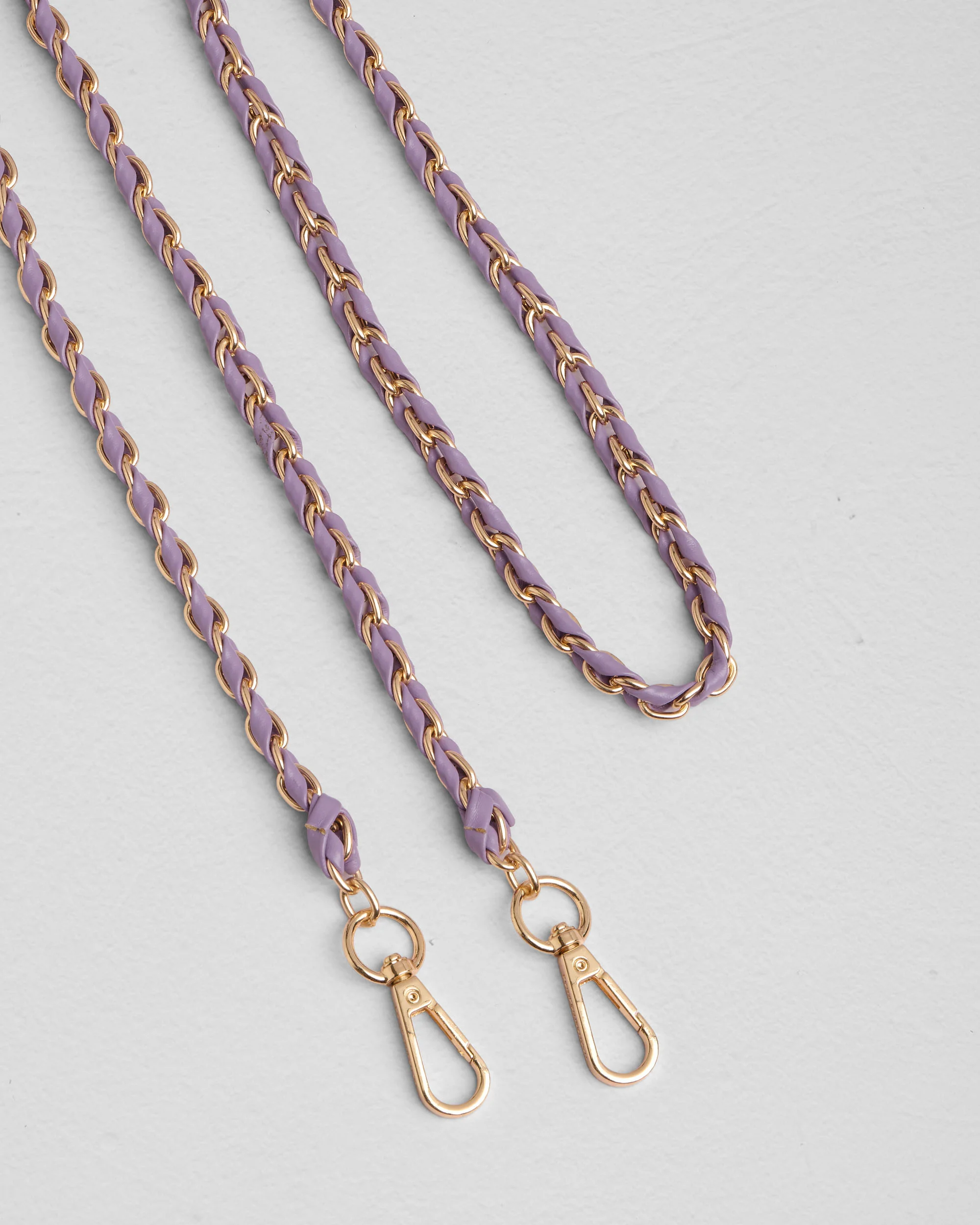 Strap Gold Chain French Lavender Weave