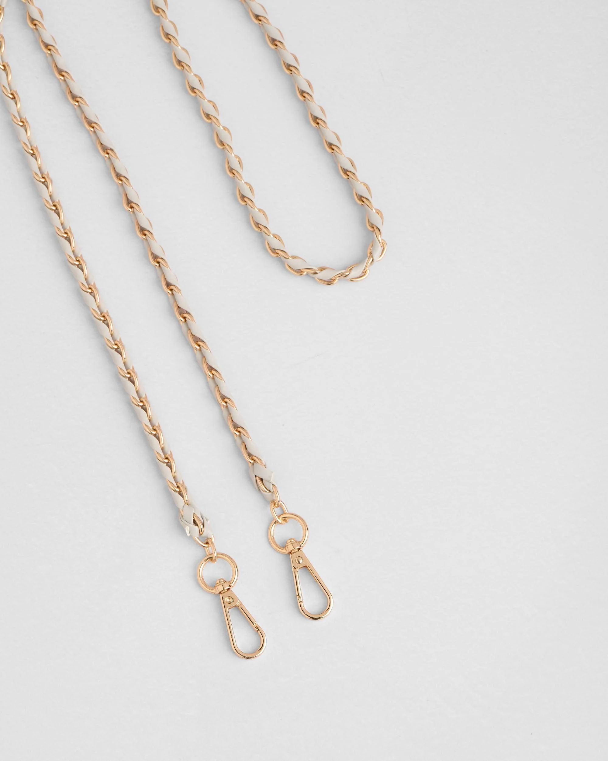 Strap Gold Chain Salt Grey Weave