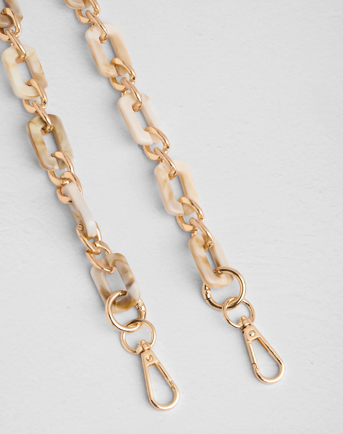 Strap Gold Chain Stone Link